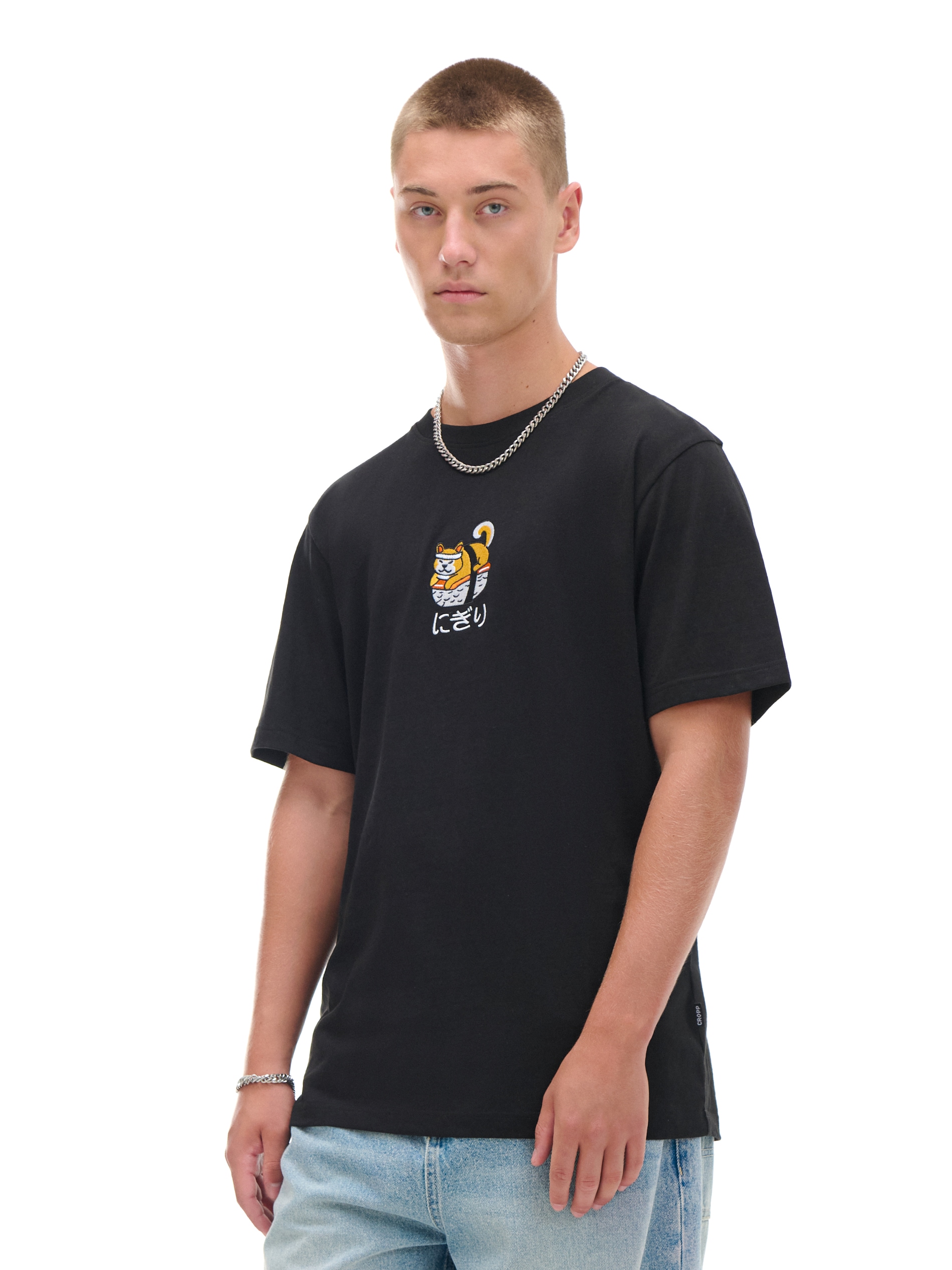 Cropp - Fekete póló macskamintával - fekete termék 2. képe