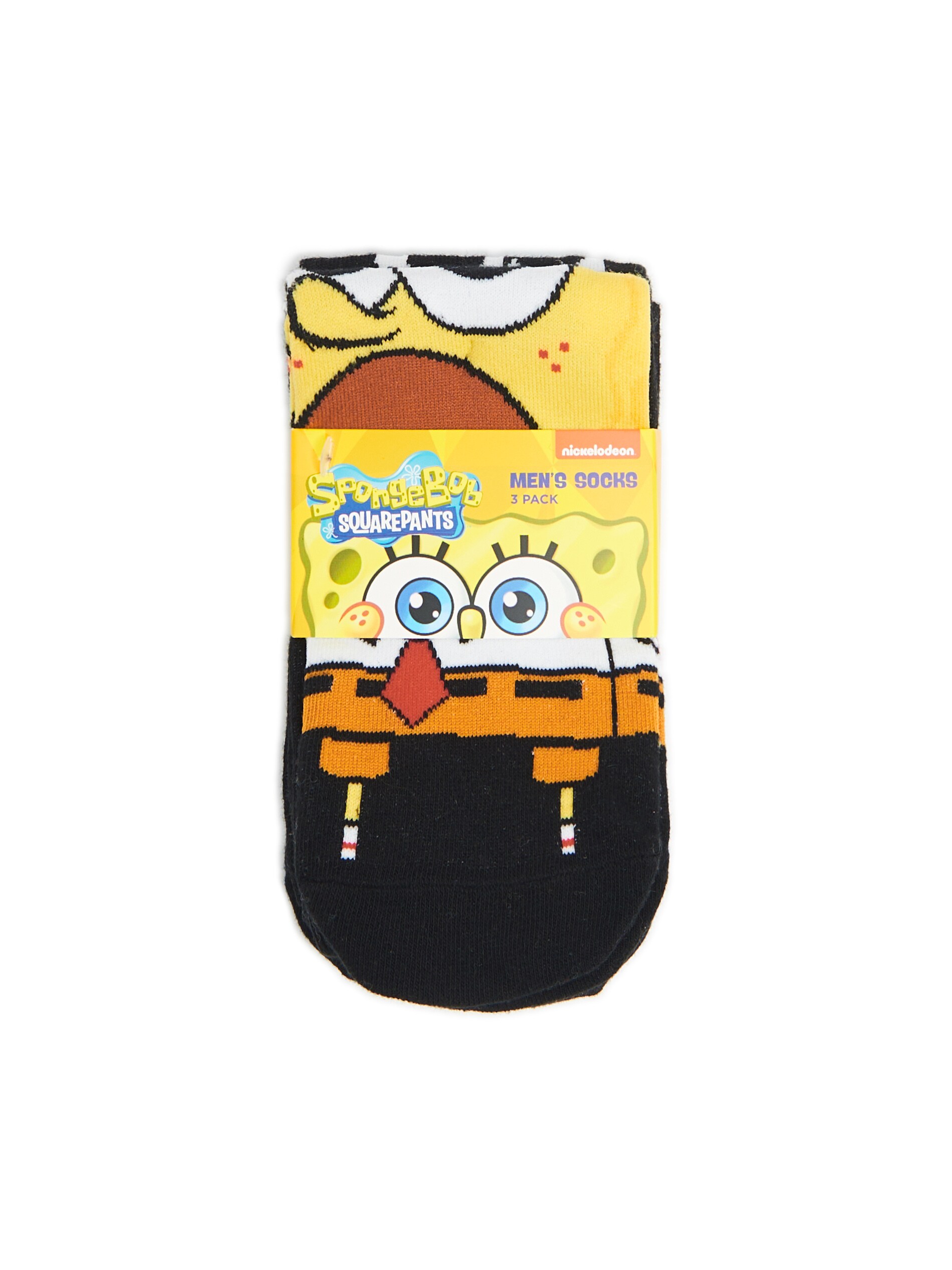 Cropp - 3er Pack Socken SpongeBob Squarepants - Schwarz