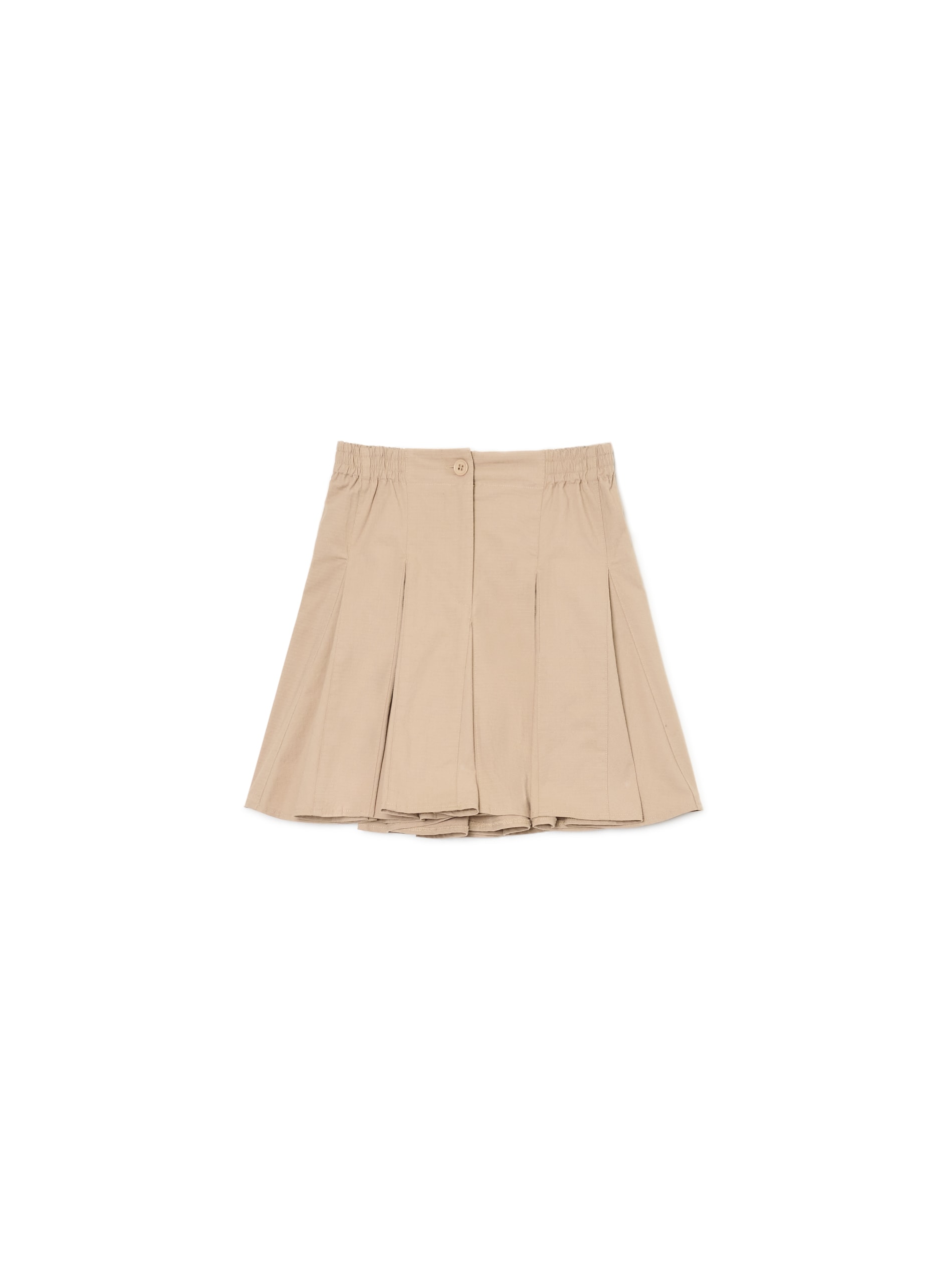 Cropp - Minifalda Lisa - Crema