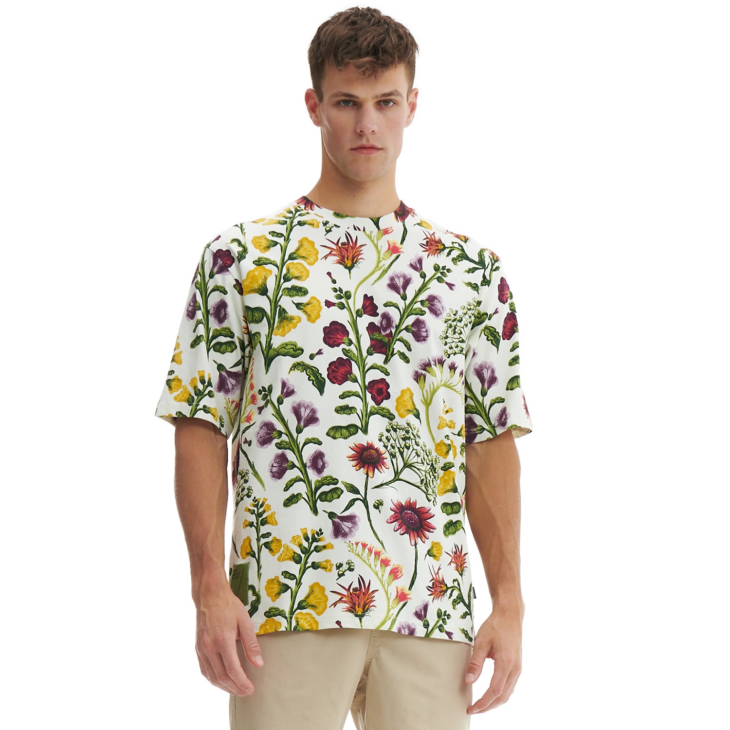 Cropp - tricou cu imprimeu floral - verde