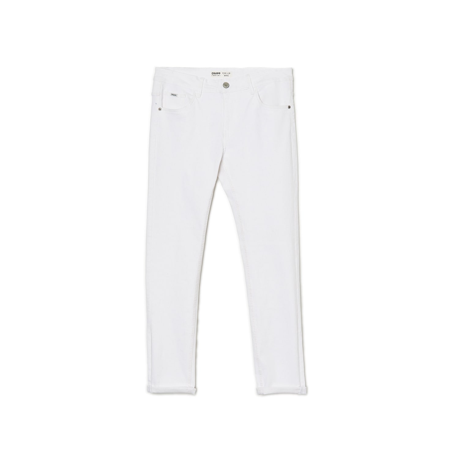 Cropp - blugi skinny - alb