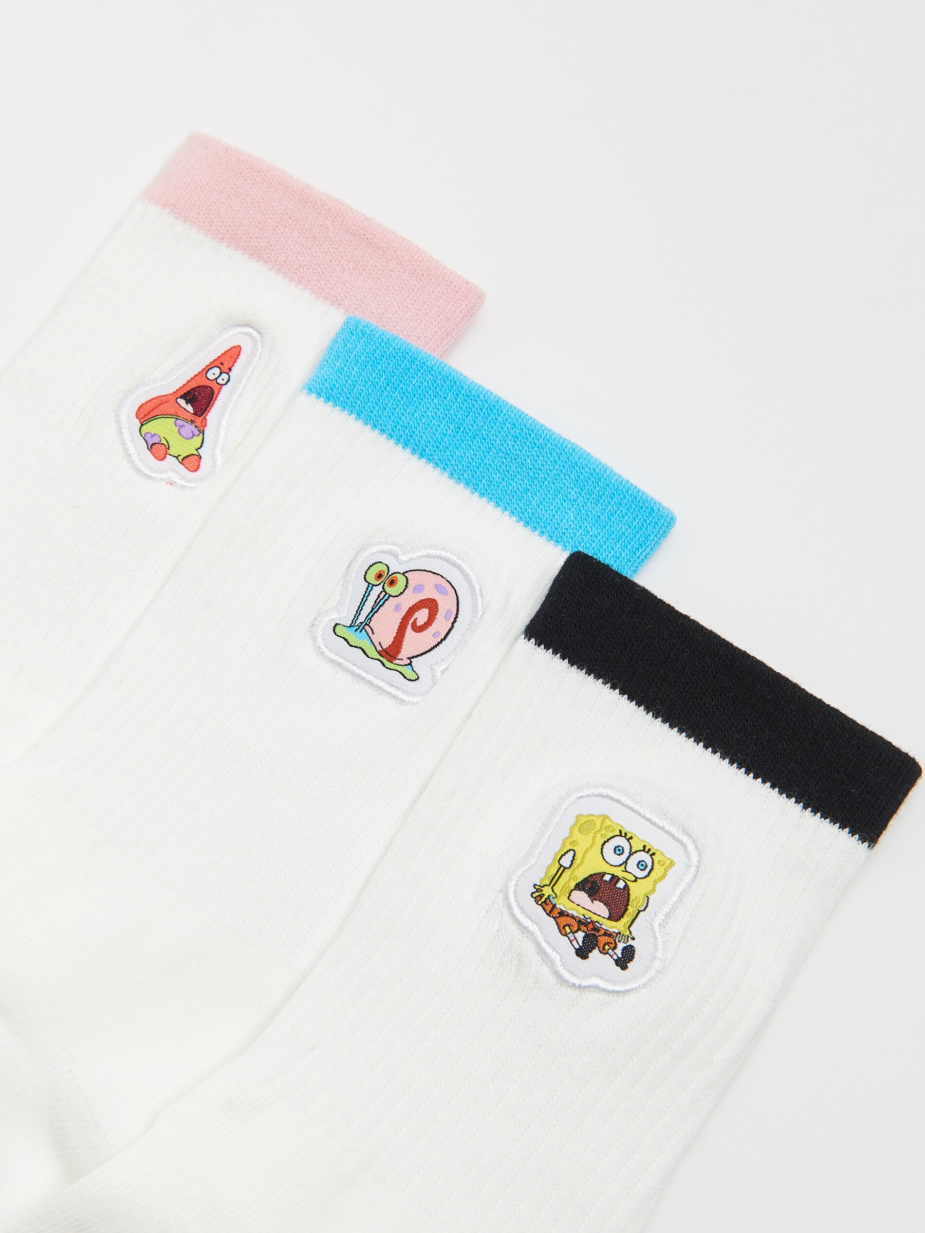 Cropp - 3er Pack Socken SpongeBob - Weiß