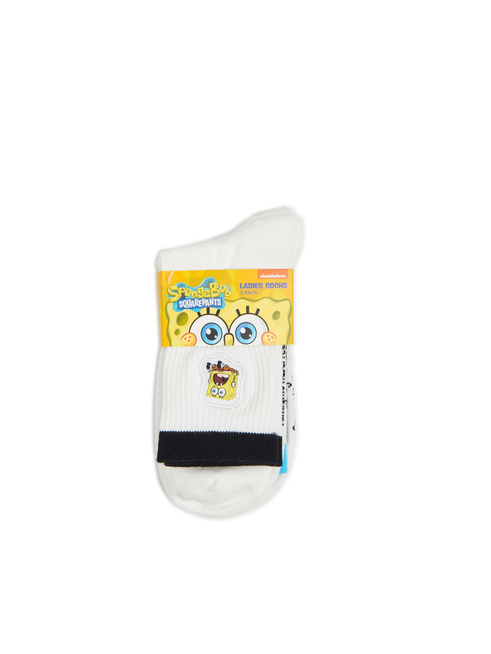 Cropp - 3er Pack Socken SpongeBob - Weiß