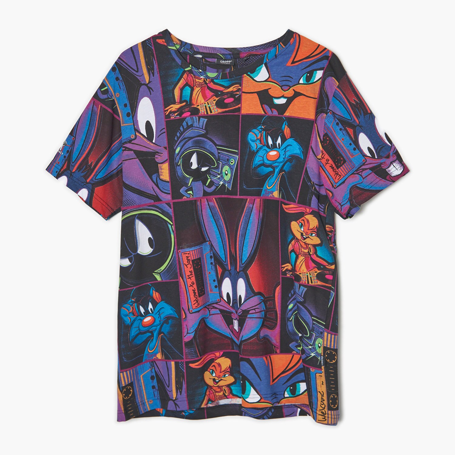 Cropp - t-shirt cu imprimeu - violet