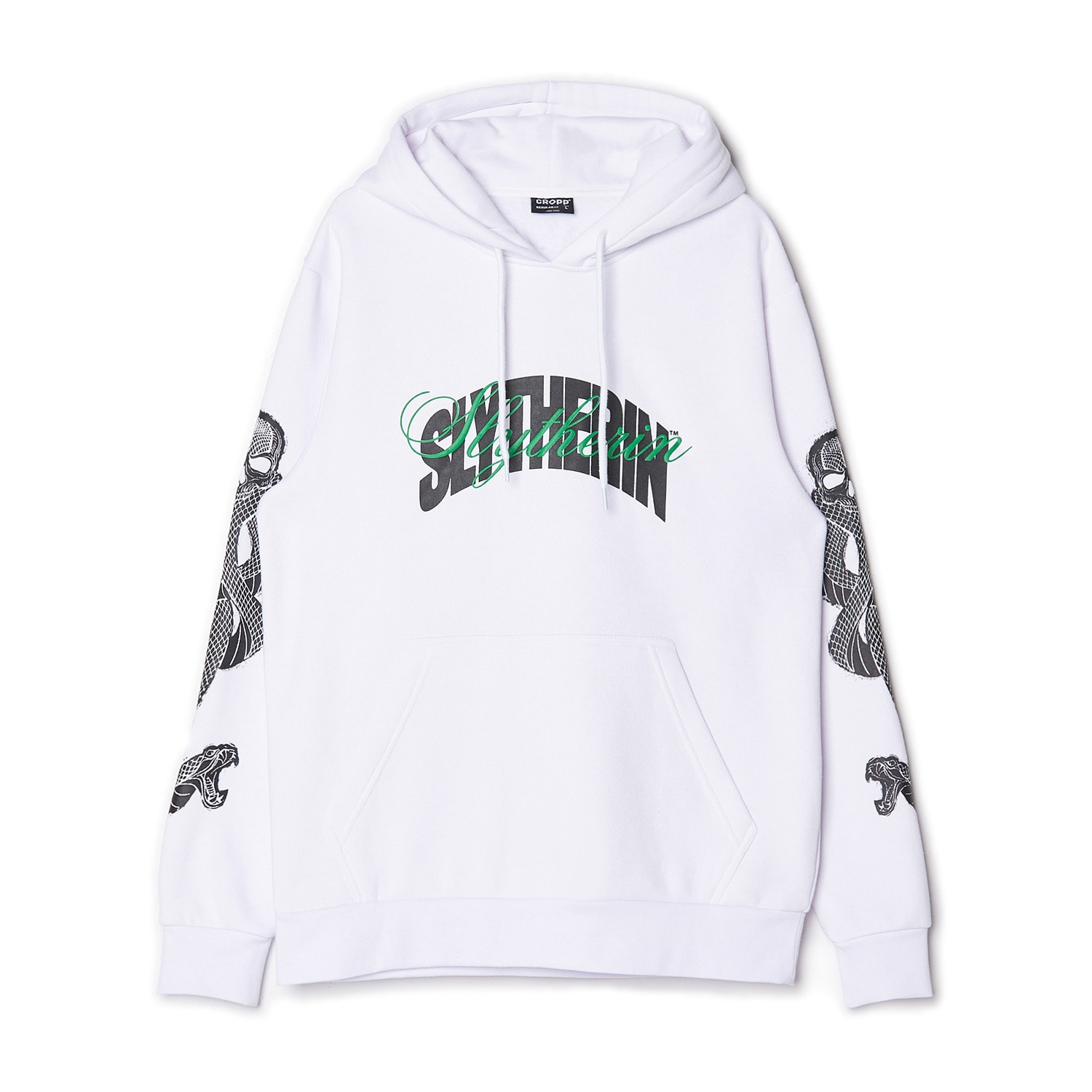 Cropp - hanorac pentru bărbați cu glugă slytherin - alb