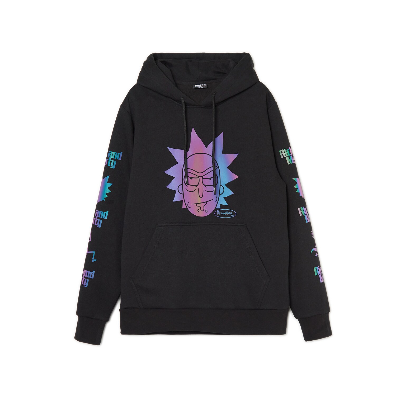 Cropp - Hanorac pentru barbati cu gluga Rick and Morty - Negru