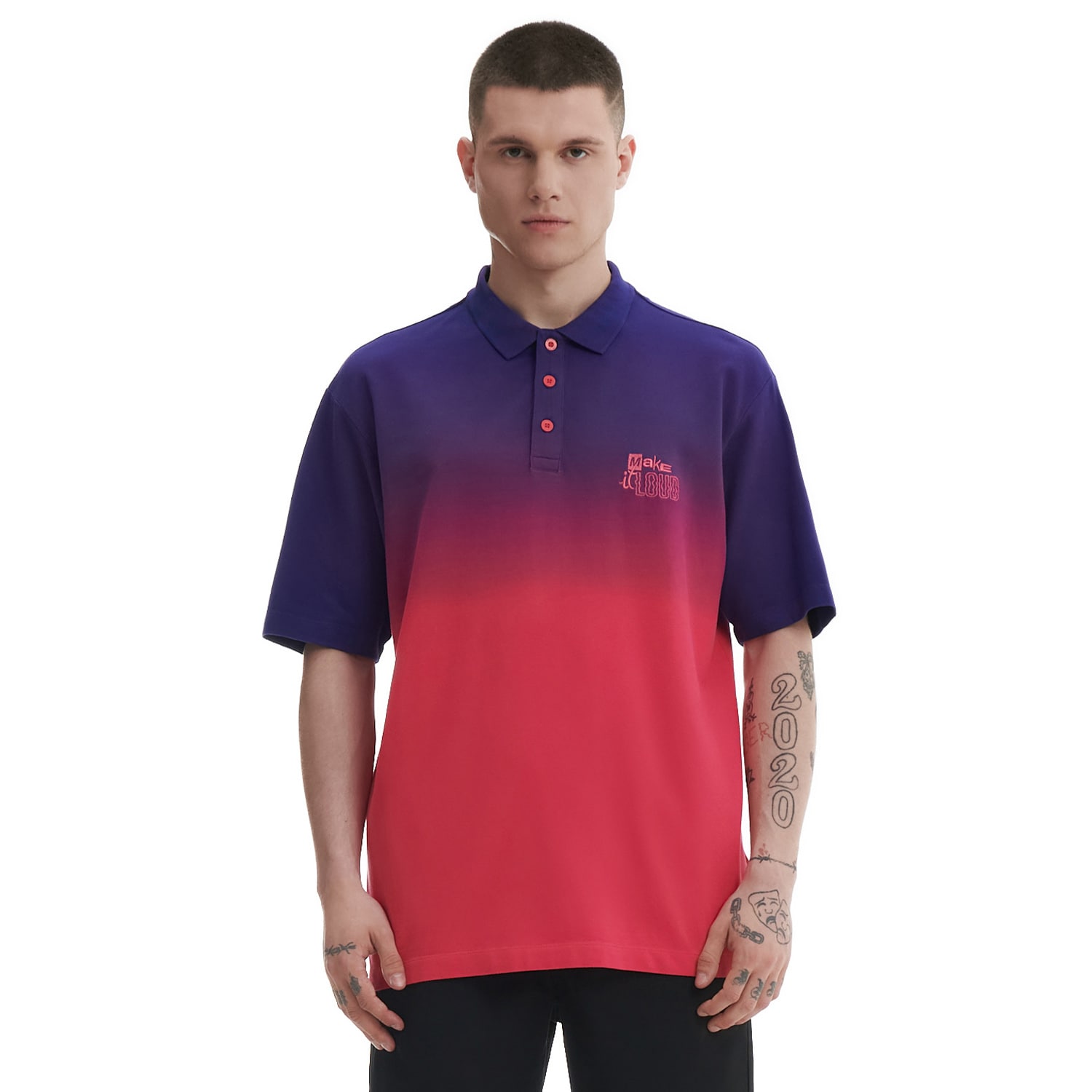 Cropp - tricou polo - violet