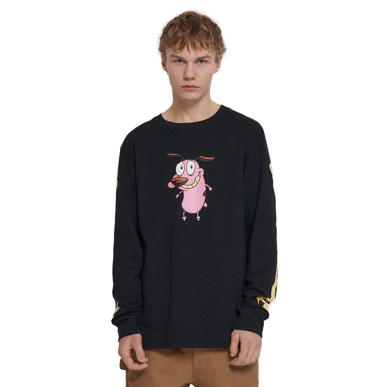 Cropp - Tricou cu maneca lunga Courage The Cowardly Dog - Negru