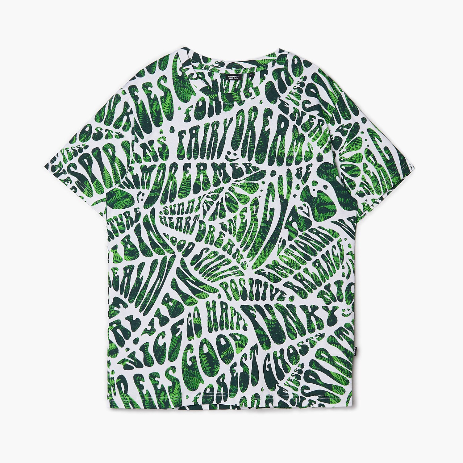 Cropp - tricou cu imprimeu all over - alb