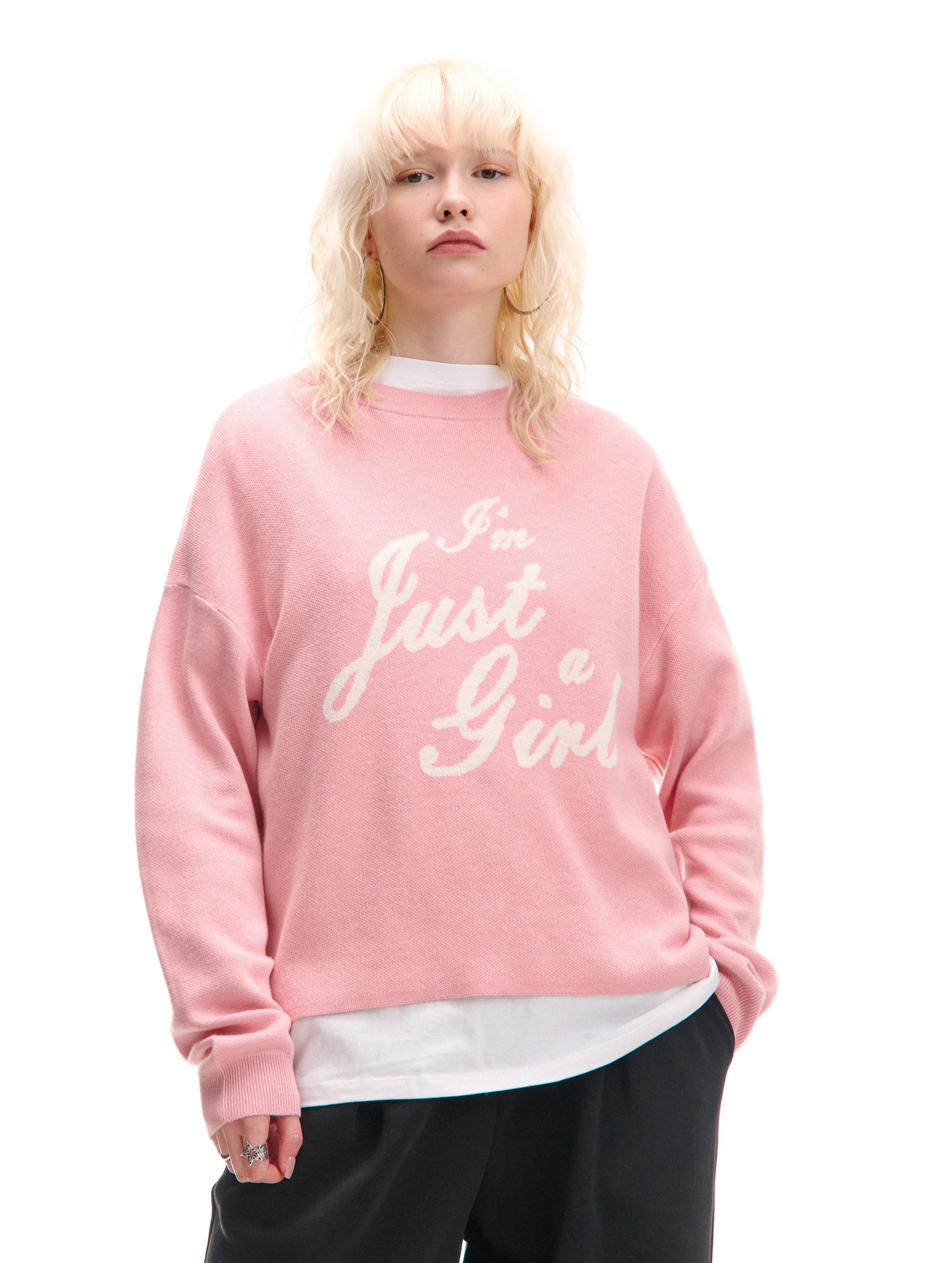 Cropp - Pulóver printtel - pasztellpink termék 2. képe
