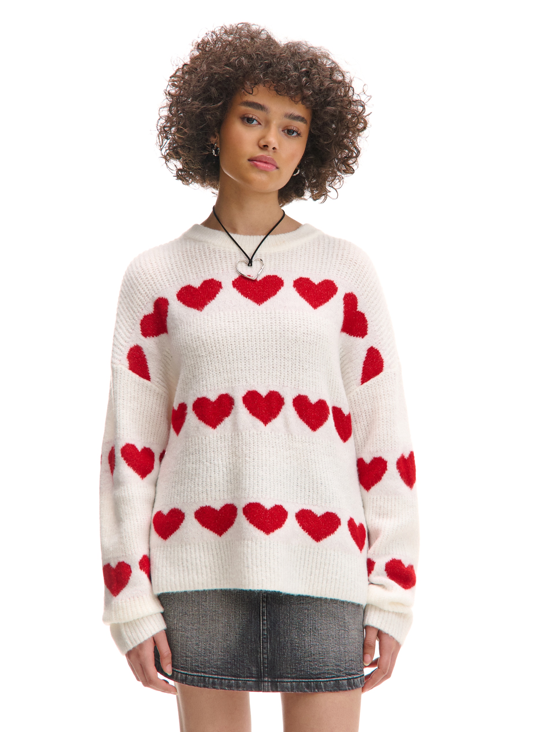 Cropp - Pulóver printtel - cream termék 2. képe