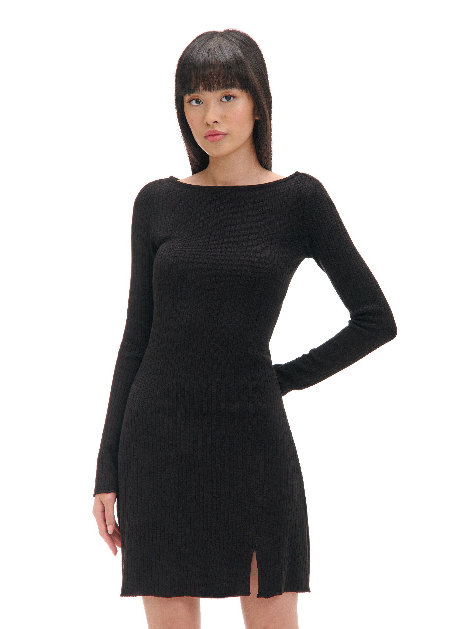 Cropp - Vestido Mini De Manga Larga - Negro