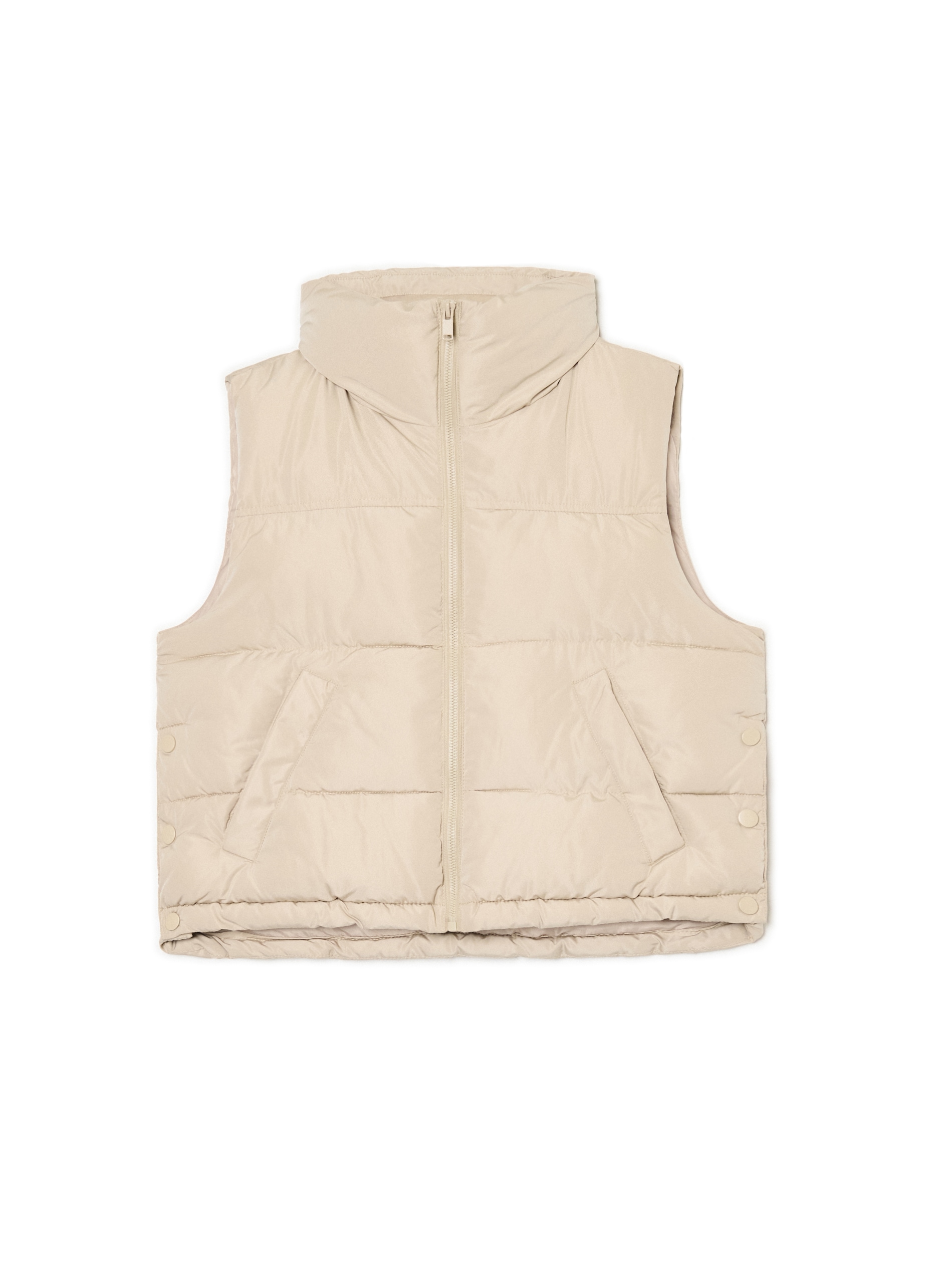 Cropp - Chaleco Acolchado - Beige