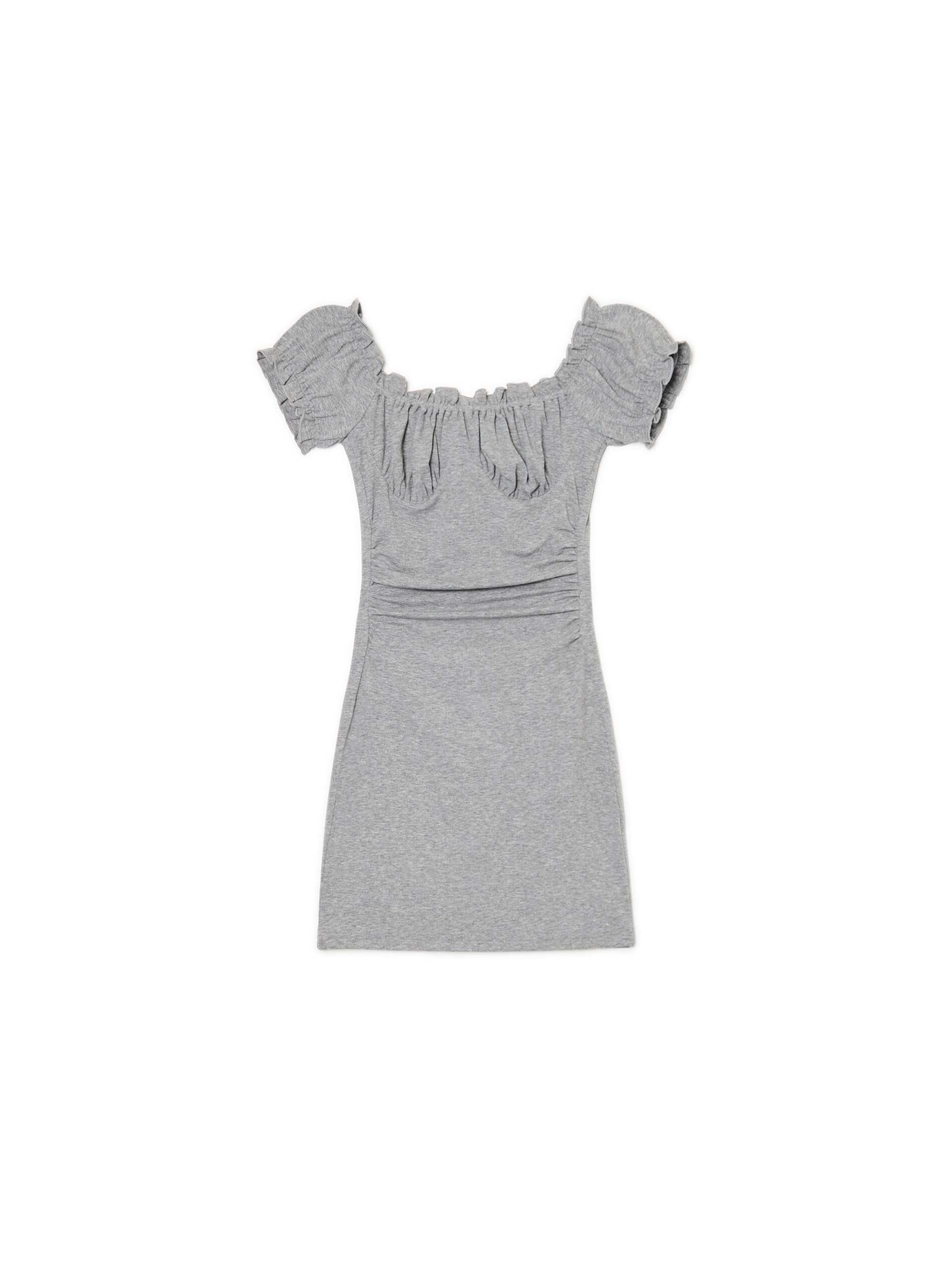 Cropp - Vestido Mini - Gris Claro