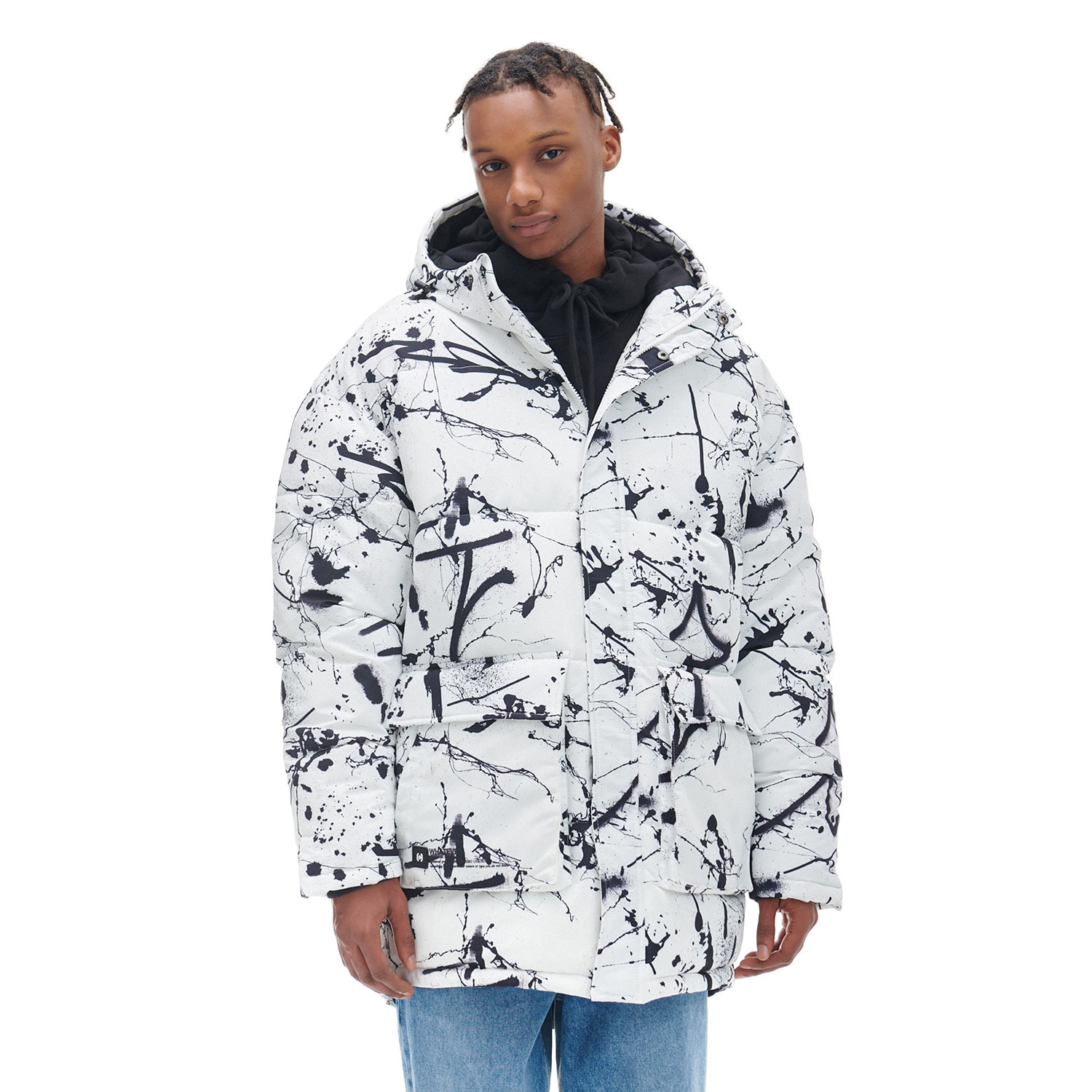 E-shop Cropp - Kabát s kapucňou - Biela
