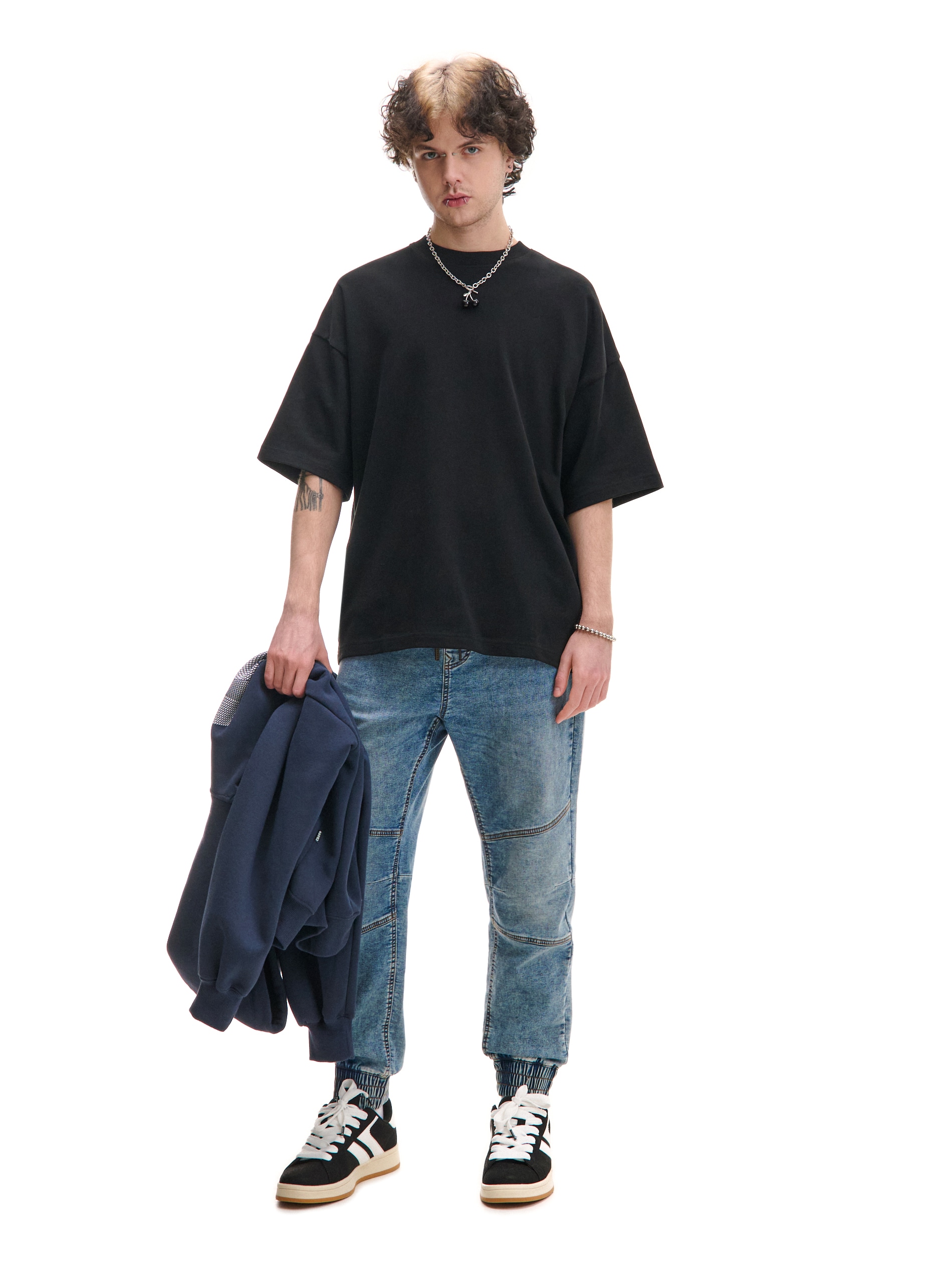 Cropp - Farmer jogger nadrág - kék termék 2. képe