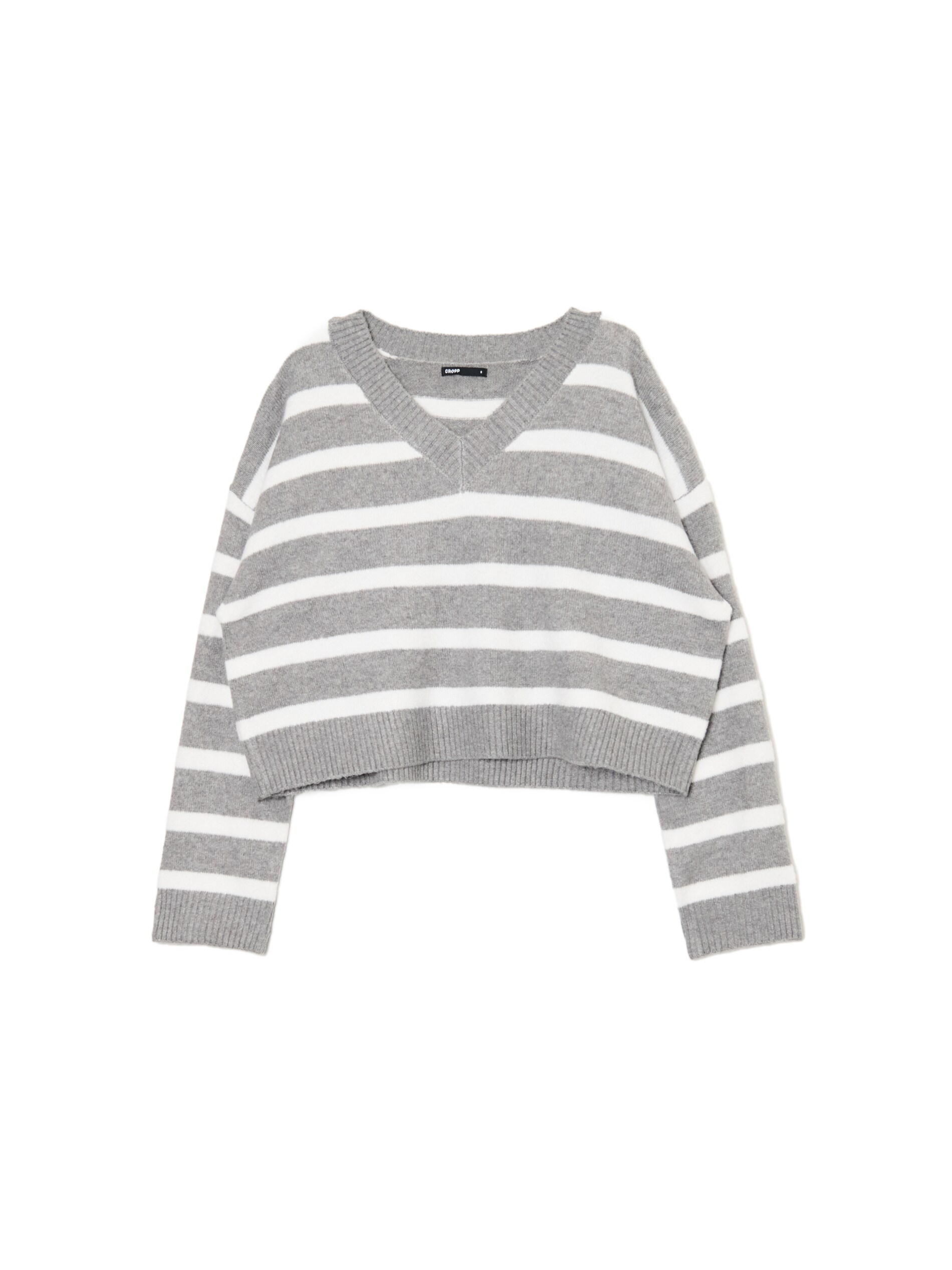 Cropp - Jersey A Rayas - Gris Medio