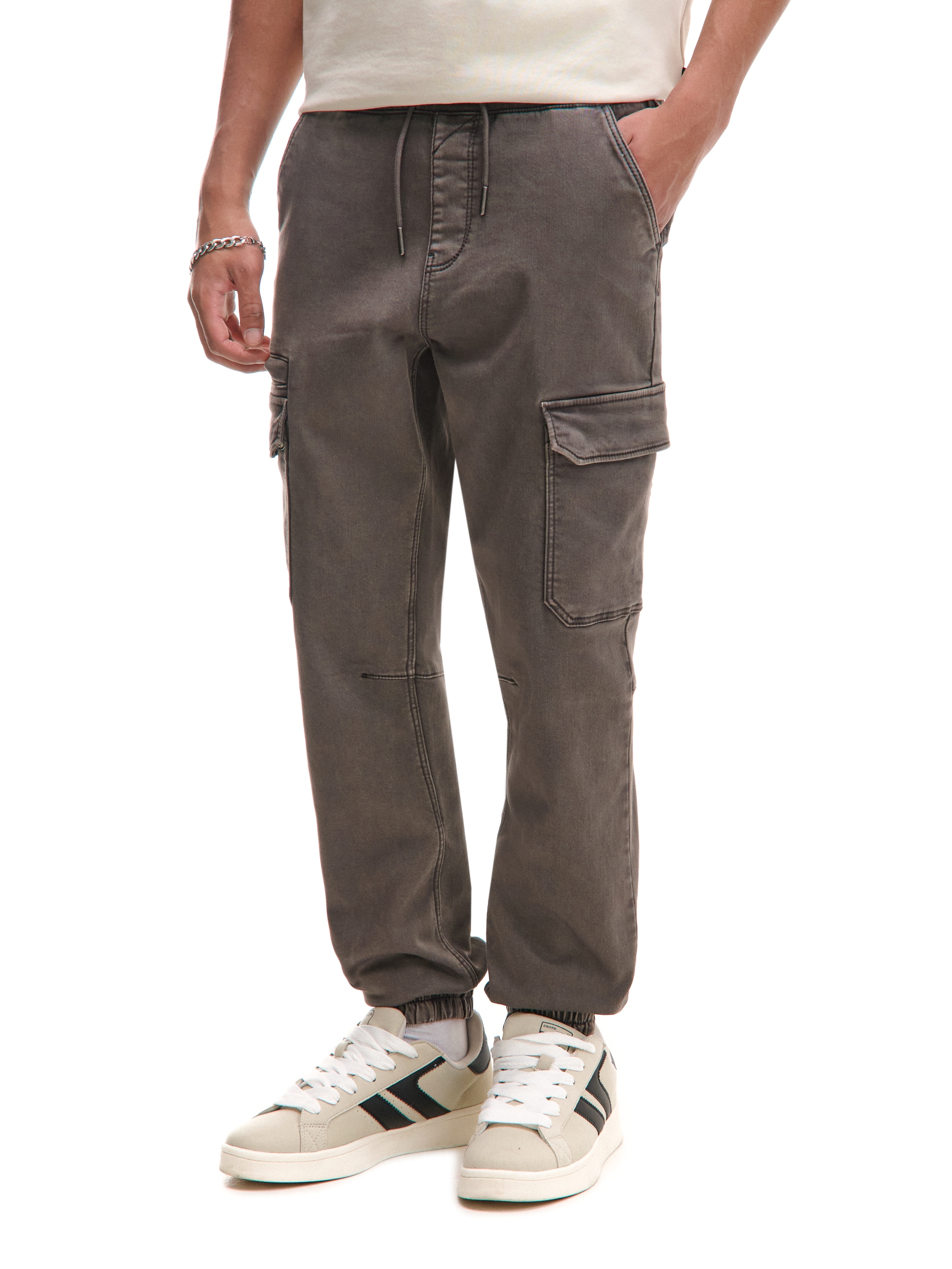 Cropp - Cargo joggers zsebekkel - sötétszürke termék 2. képe