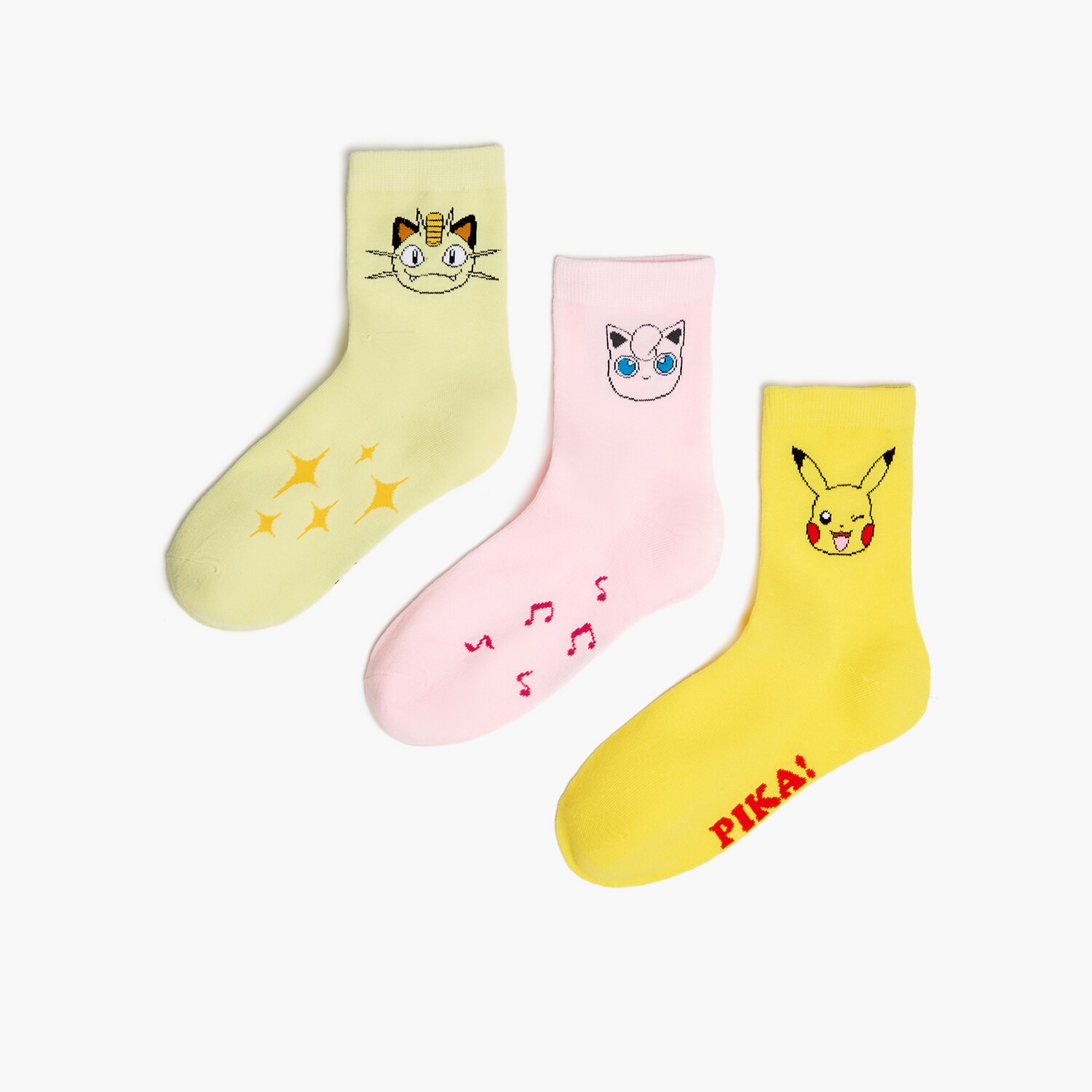 Cropp - set de 3 perechi de şosete pokémon - multicolor