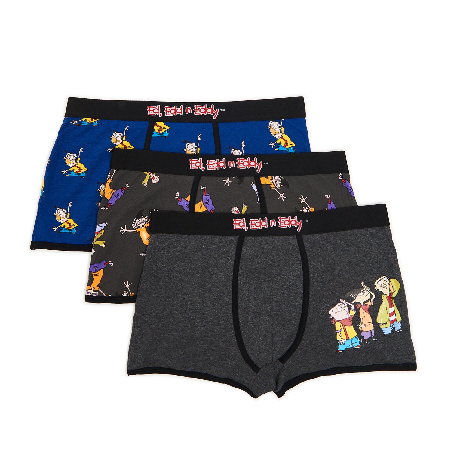 Cropp - set de 3 perechi de boxeri ed, edd n eddy - albastru