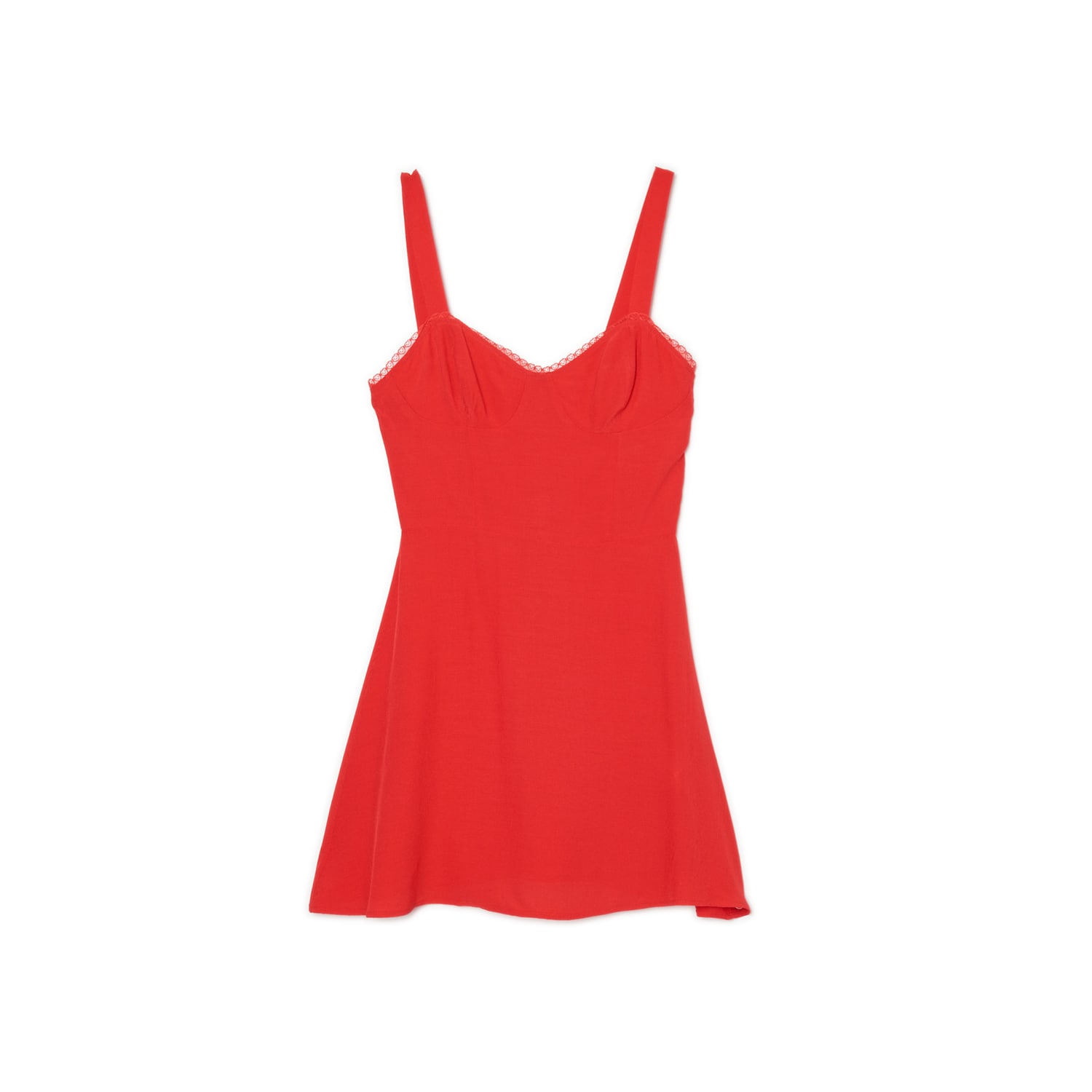 Cropp - rochie cu bretele - roșu