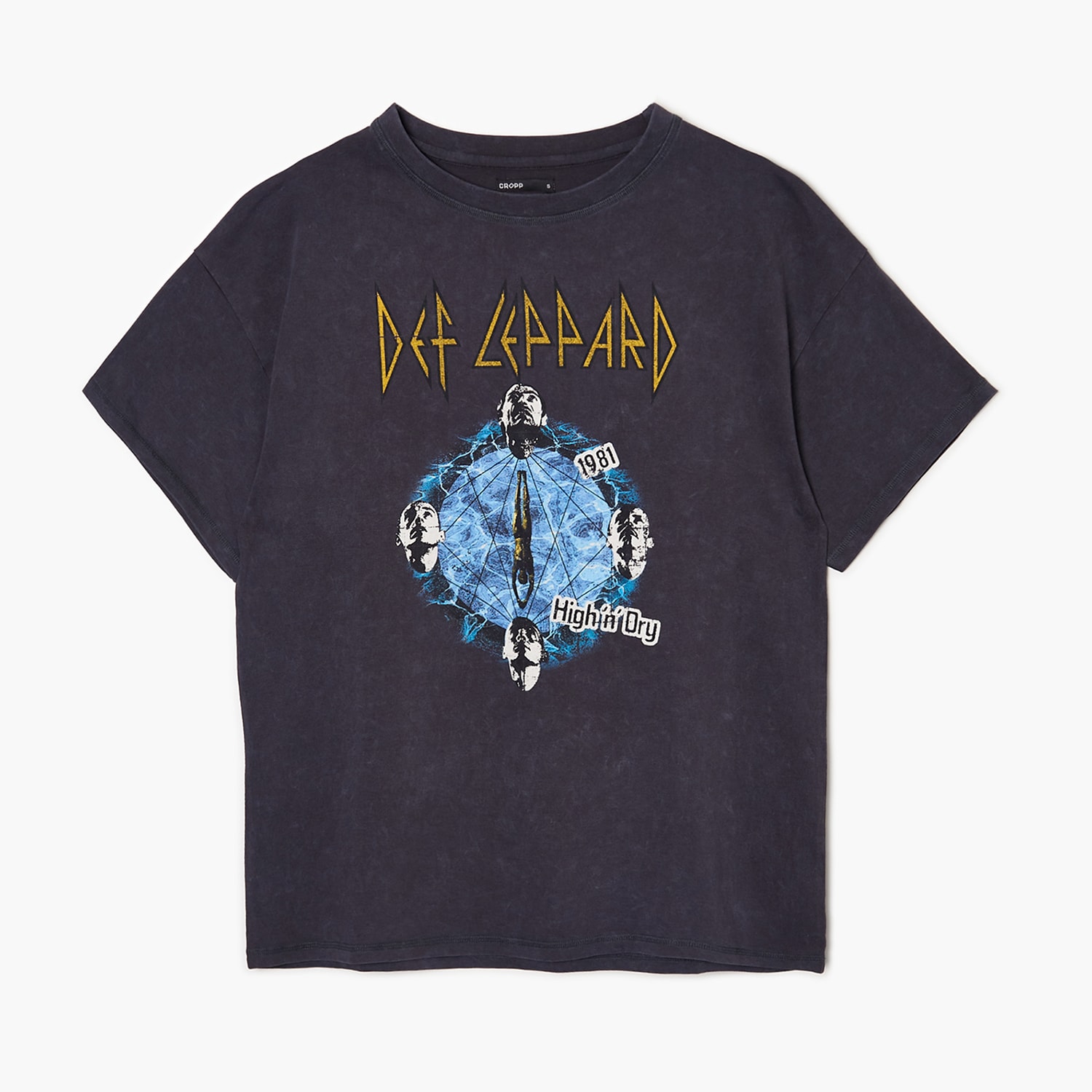 Cropp - tricou def leppard - gri