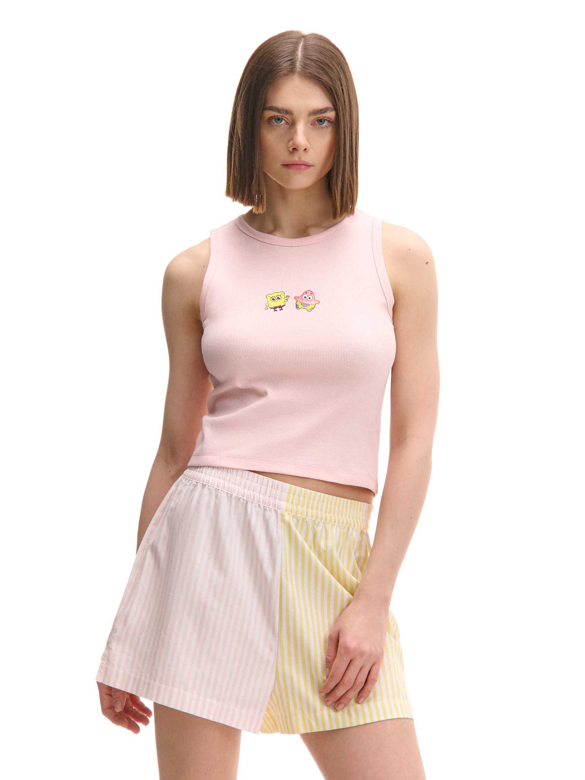 Cropp - Kétrészes pizsamaszett SpongeBob - pasztellpink termék 2. képe