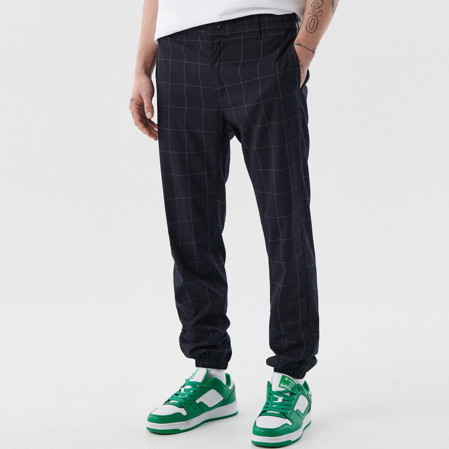 Cropp - pantaloni chinos - bleumarin