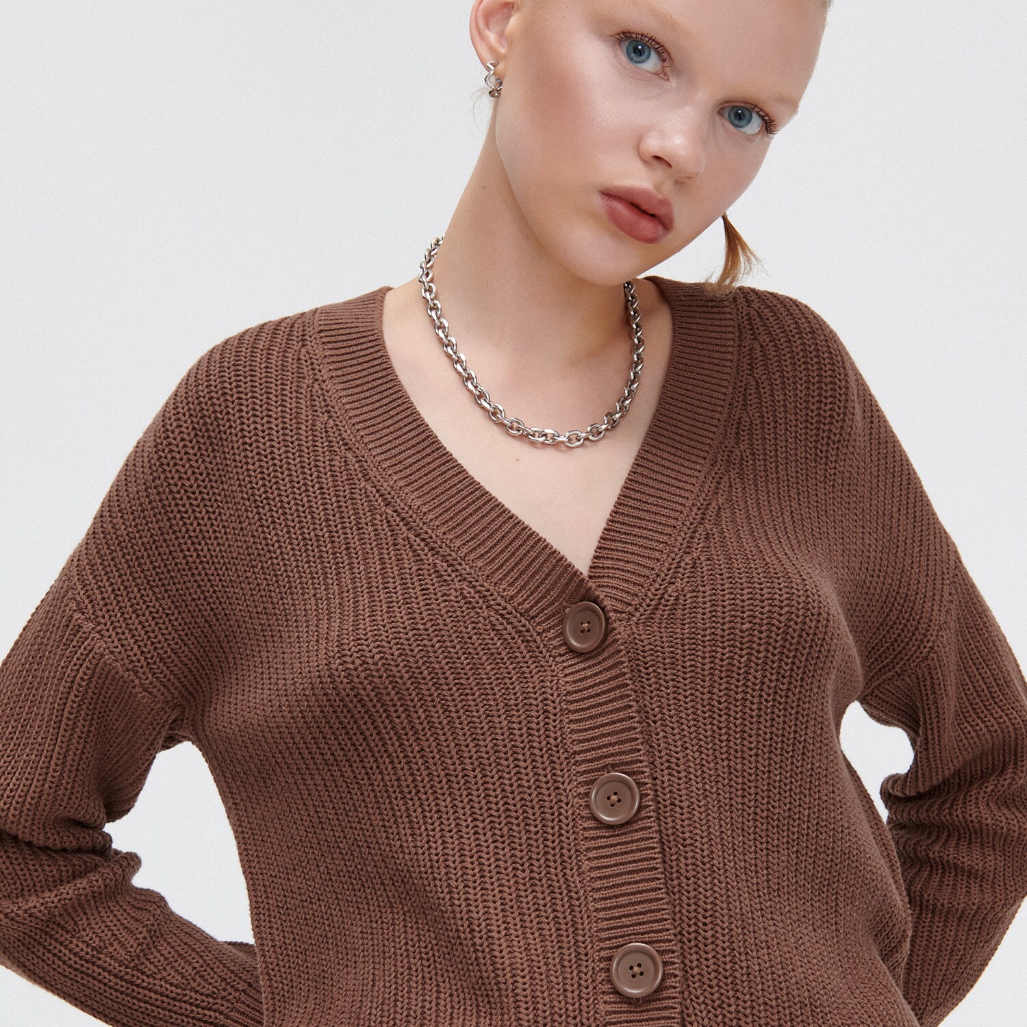 Cropp - cardigan - maro