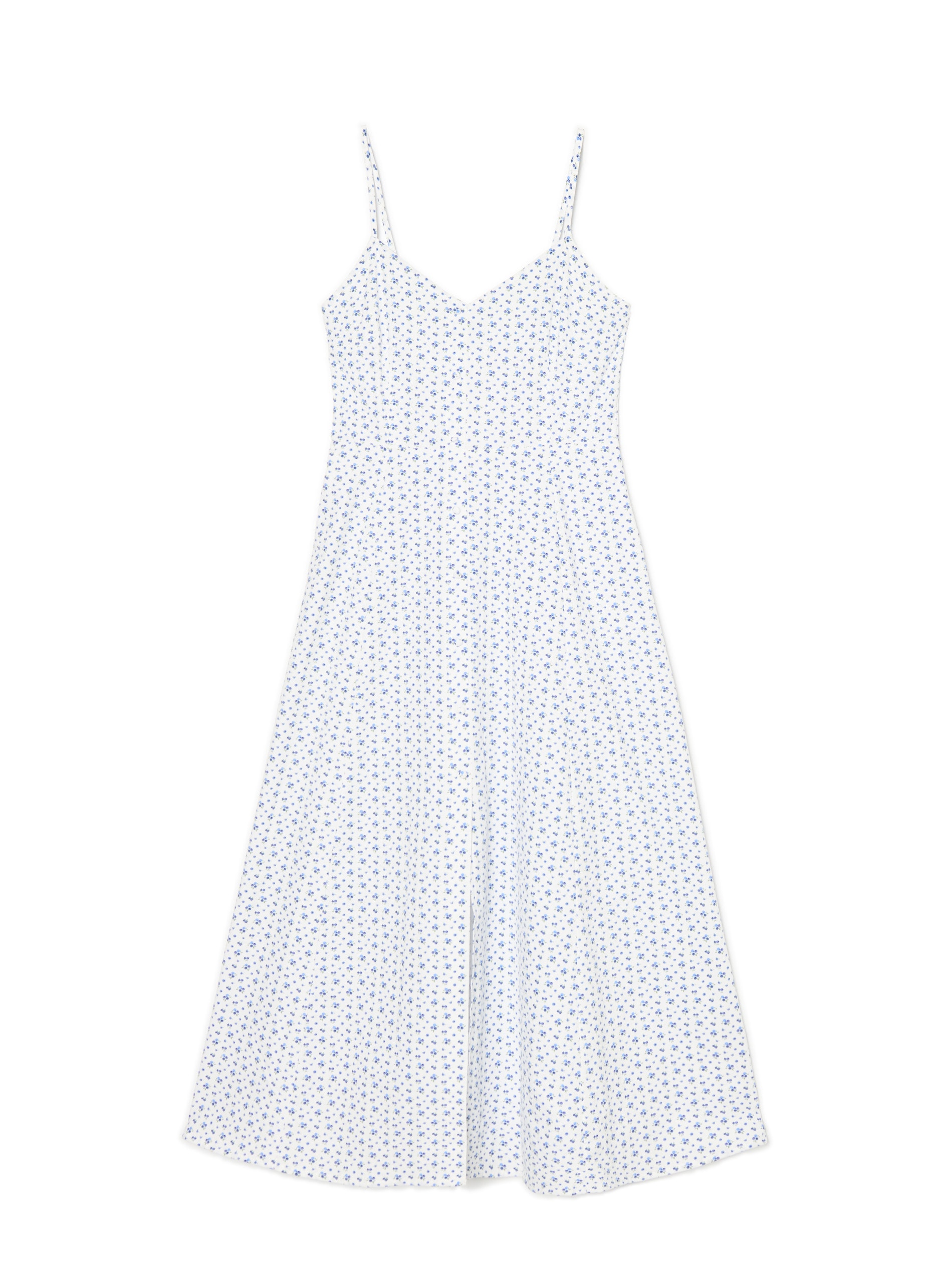 Cropp - Virágos midi ruha - cream termék 2. képe
