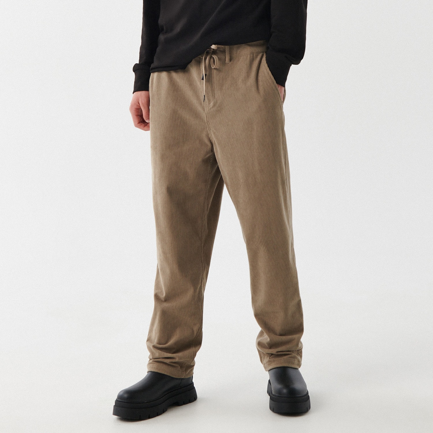 Cropp - blugi loose fit - bej