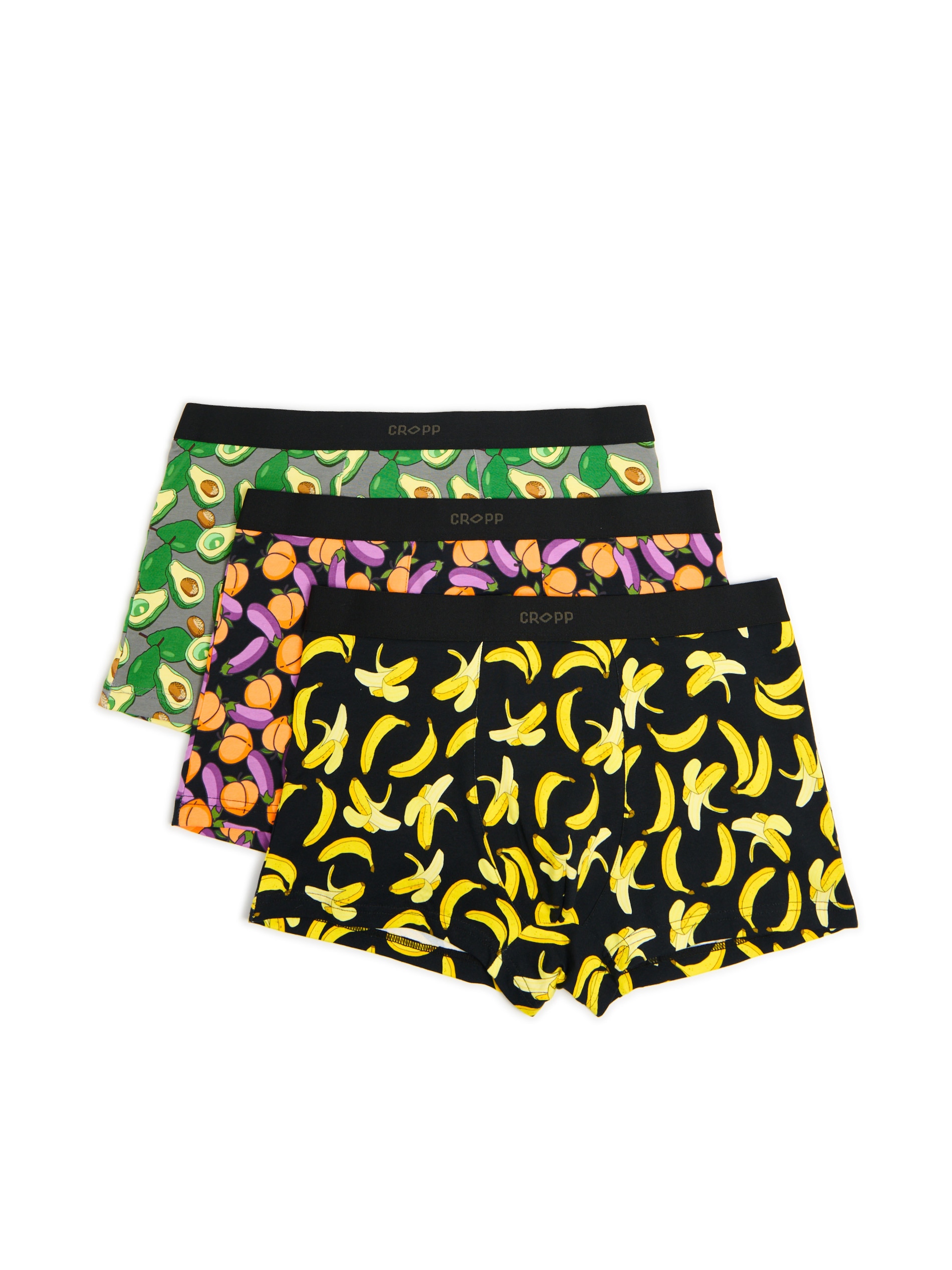 Cropp - 3 darab mintás női boxeralsó - fekete termék 2. képe