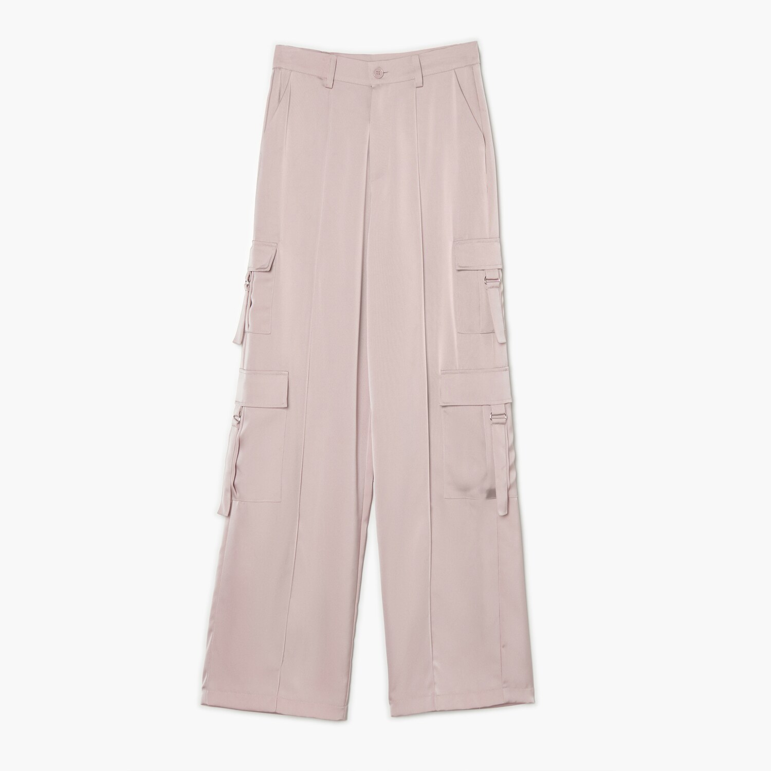 Cropp - pantaloni cargo cu buzunare - roz