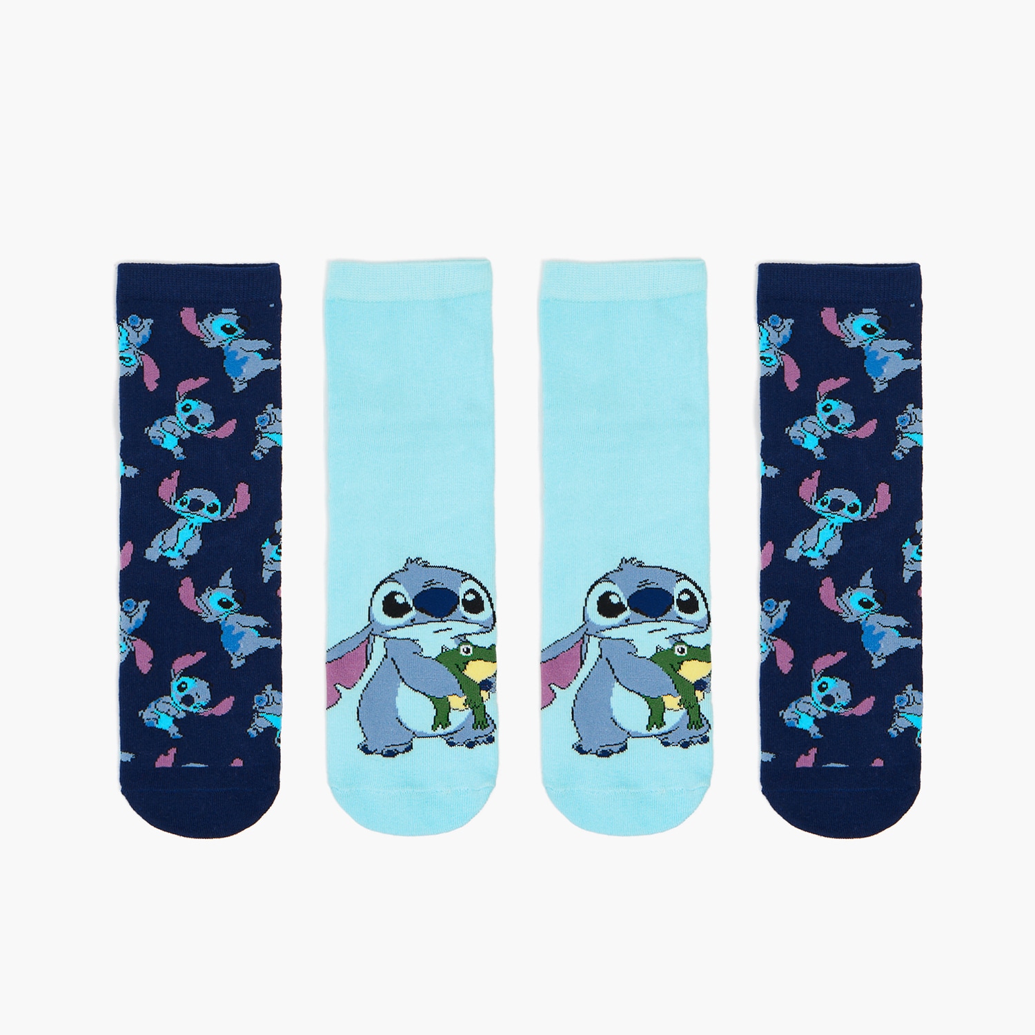 Cropp - set 2 perechi de ciorapi lilo & stitch - albastru