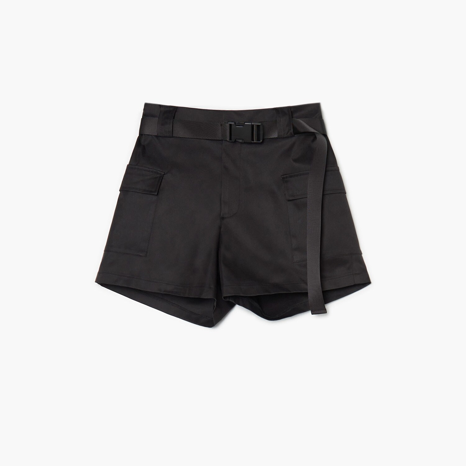 Cropp - pantaloni scurți cu curea - negru