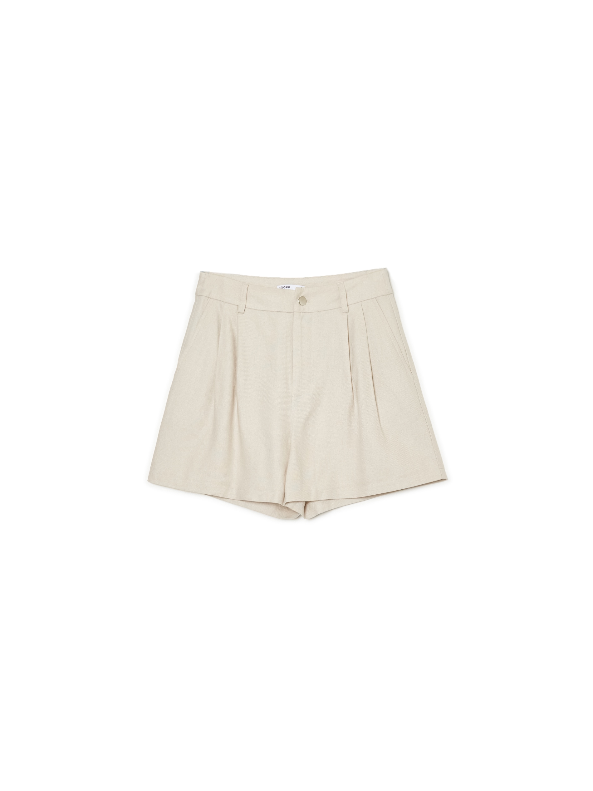 Cropp - High Waisted Shorts - Naranja Claro