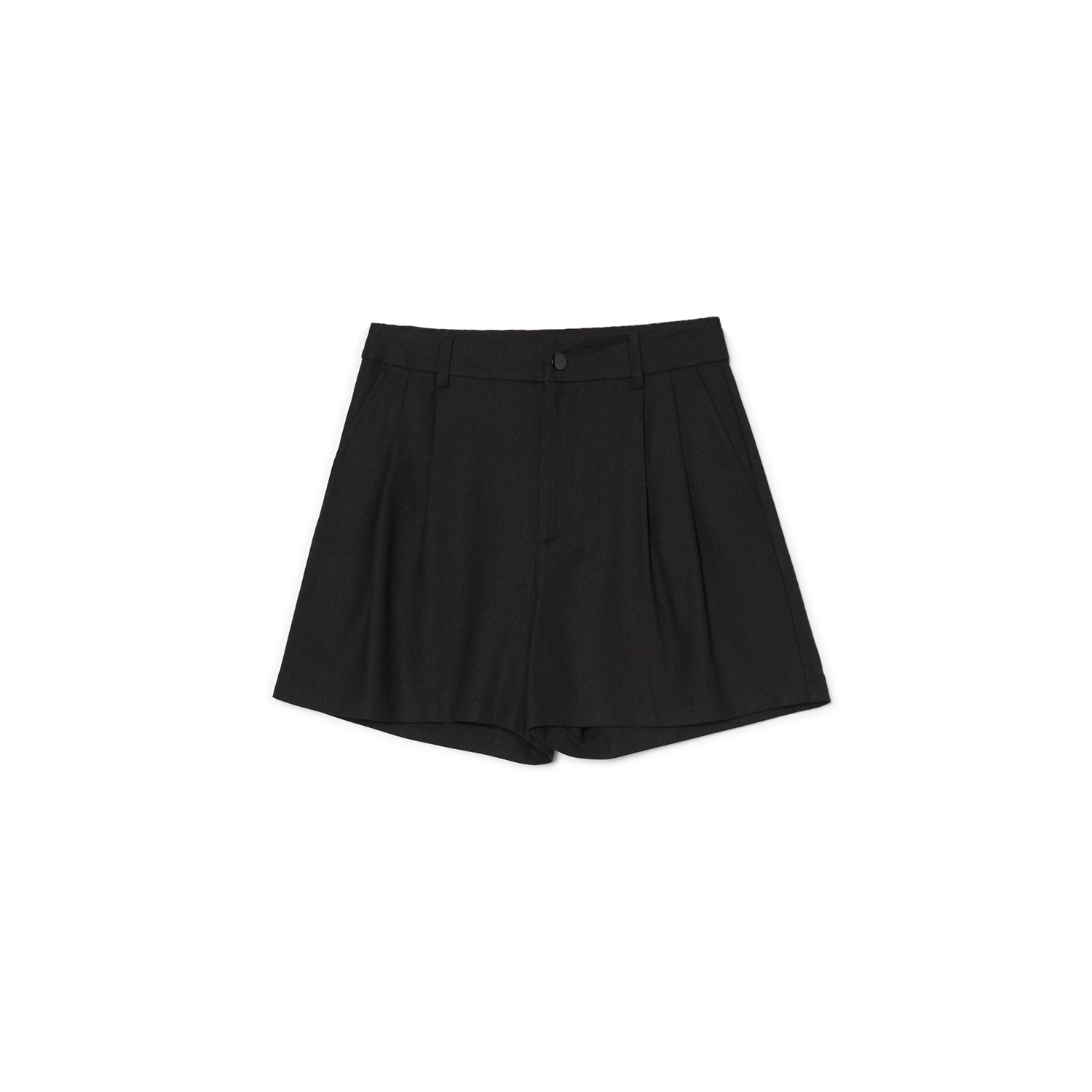 Cropp - pantaloni scurți cu talie înaltă - negru