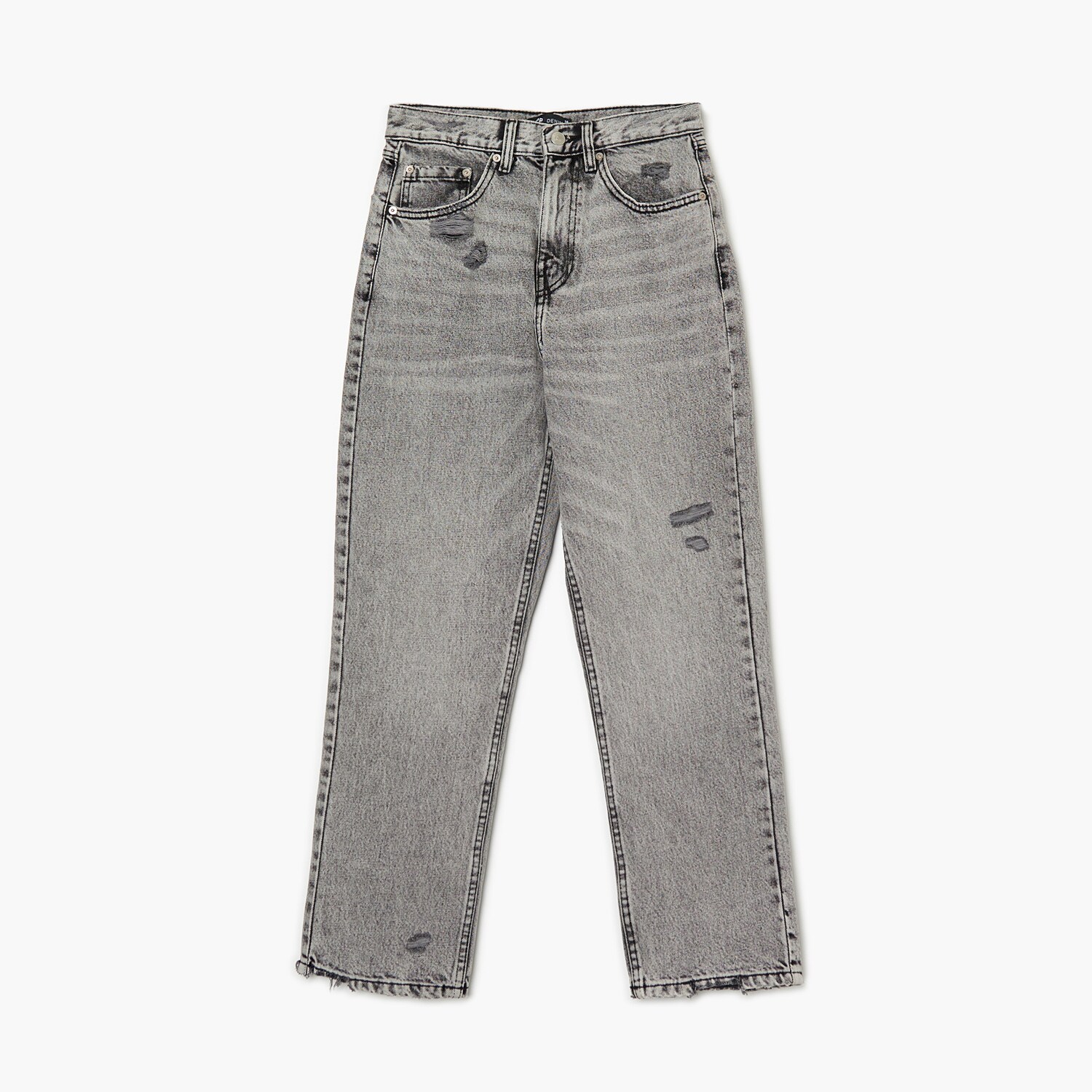 Cropp - blugi straight - gri deschis