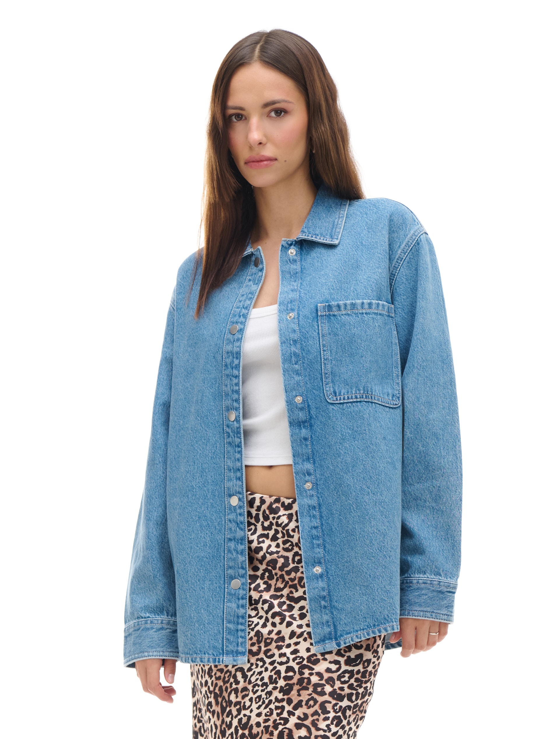 Cropp - Chaqueta Vaquera - Azul Claro