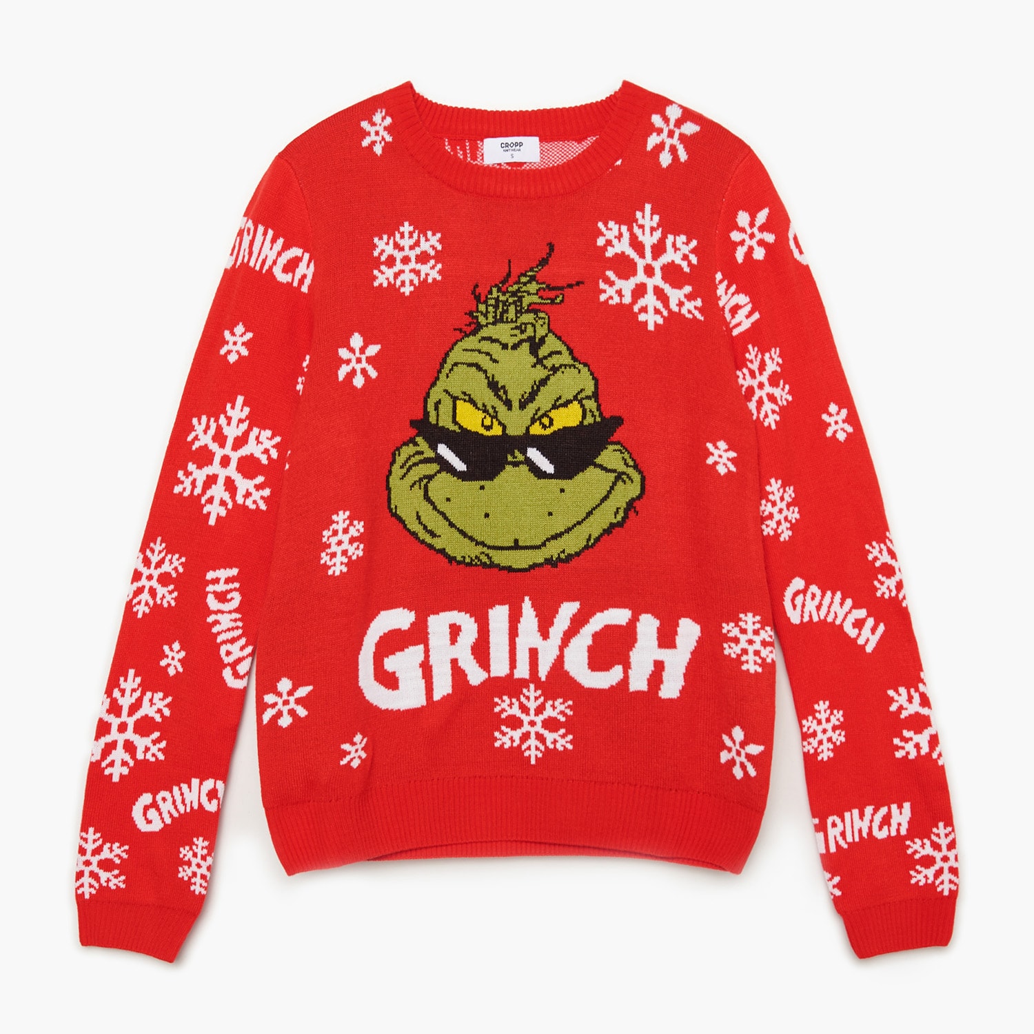 Cropp - pulover grinch, de crăciun - roșu