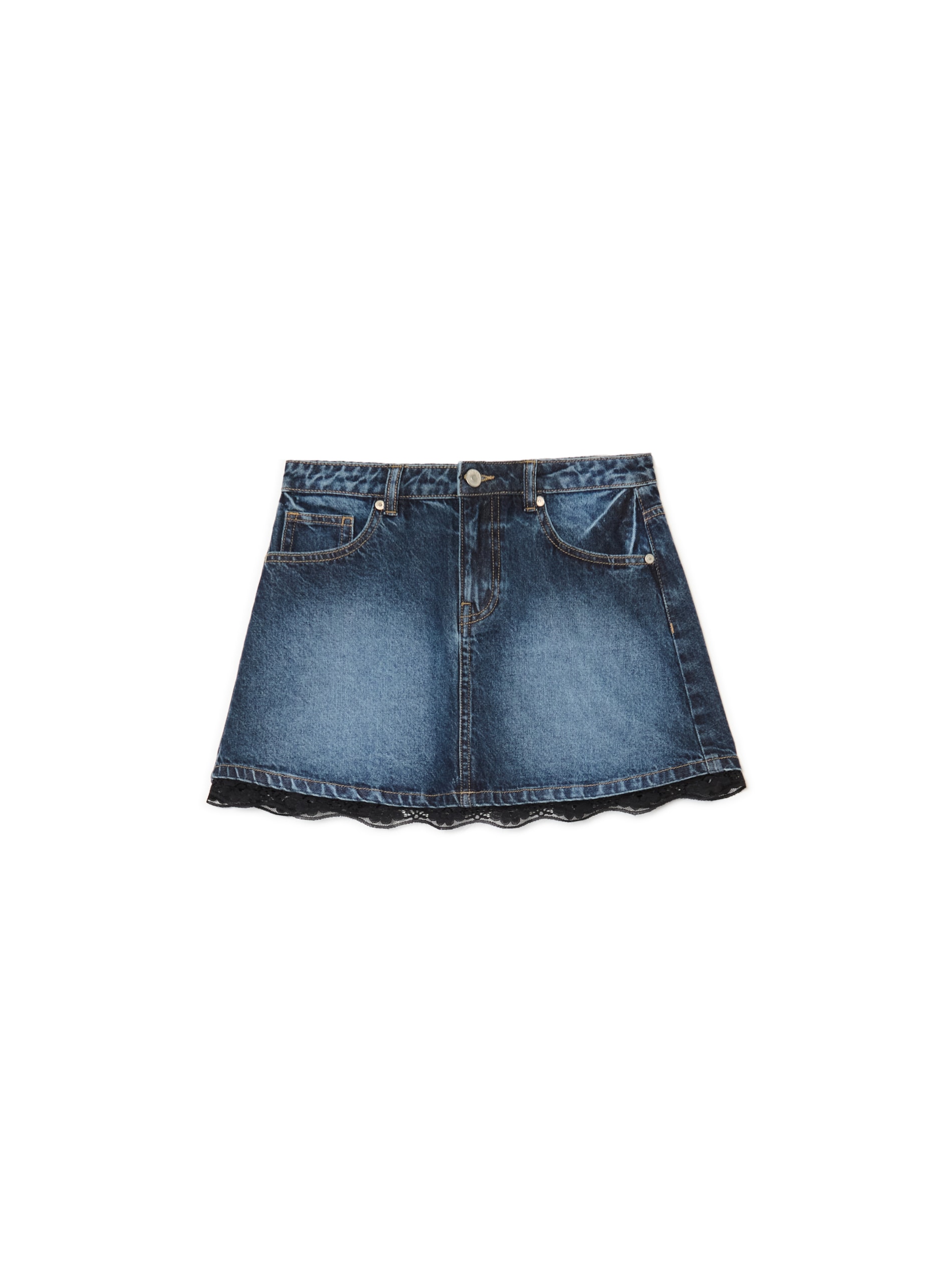 Cropp - Minigonna In Denim - Blu