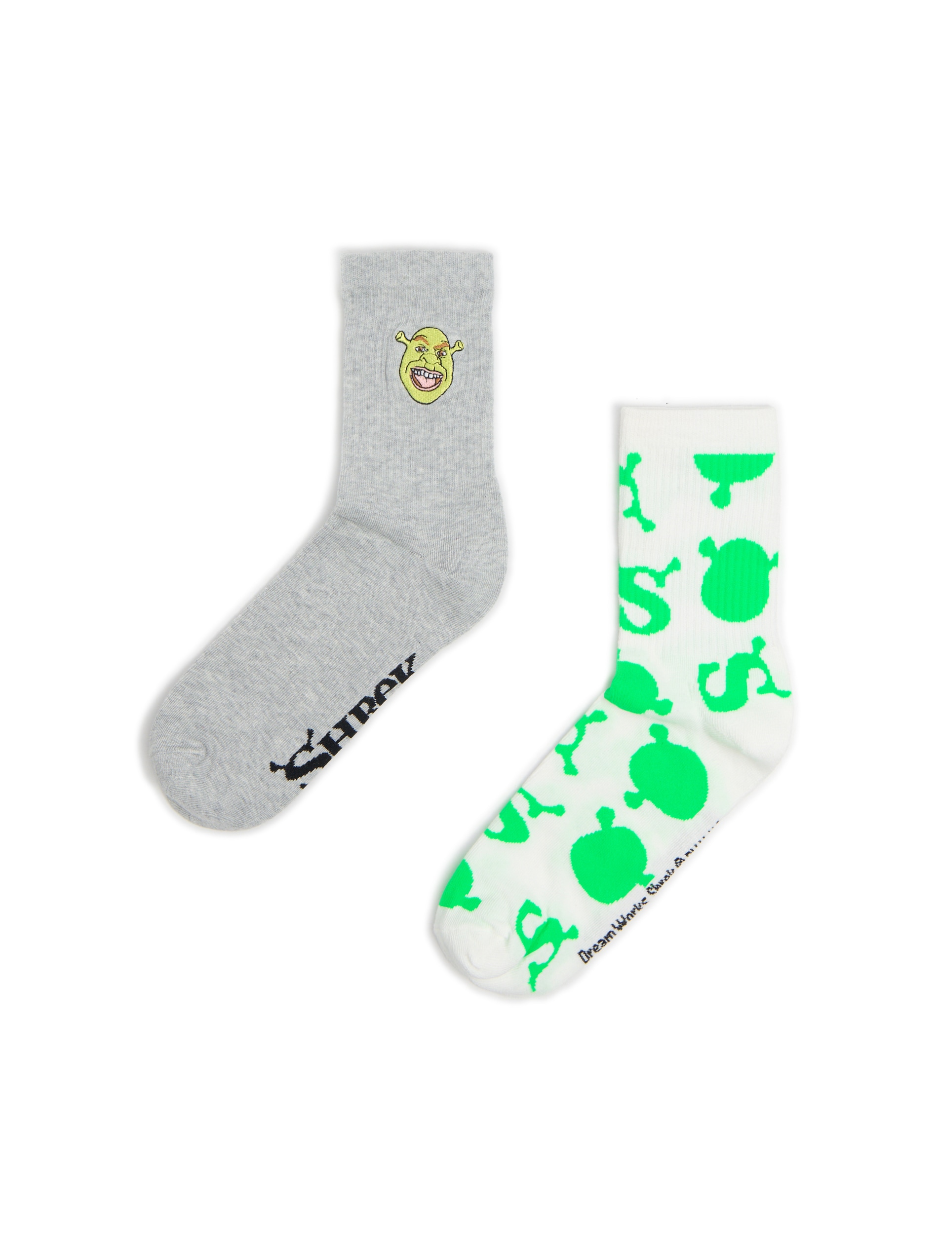 Cropp - 2 db zokni Shrek - világos szürke termék 2. képe