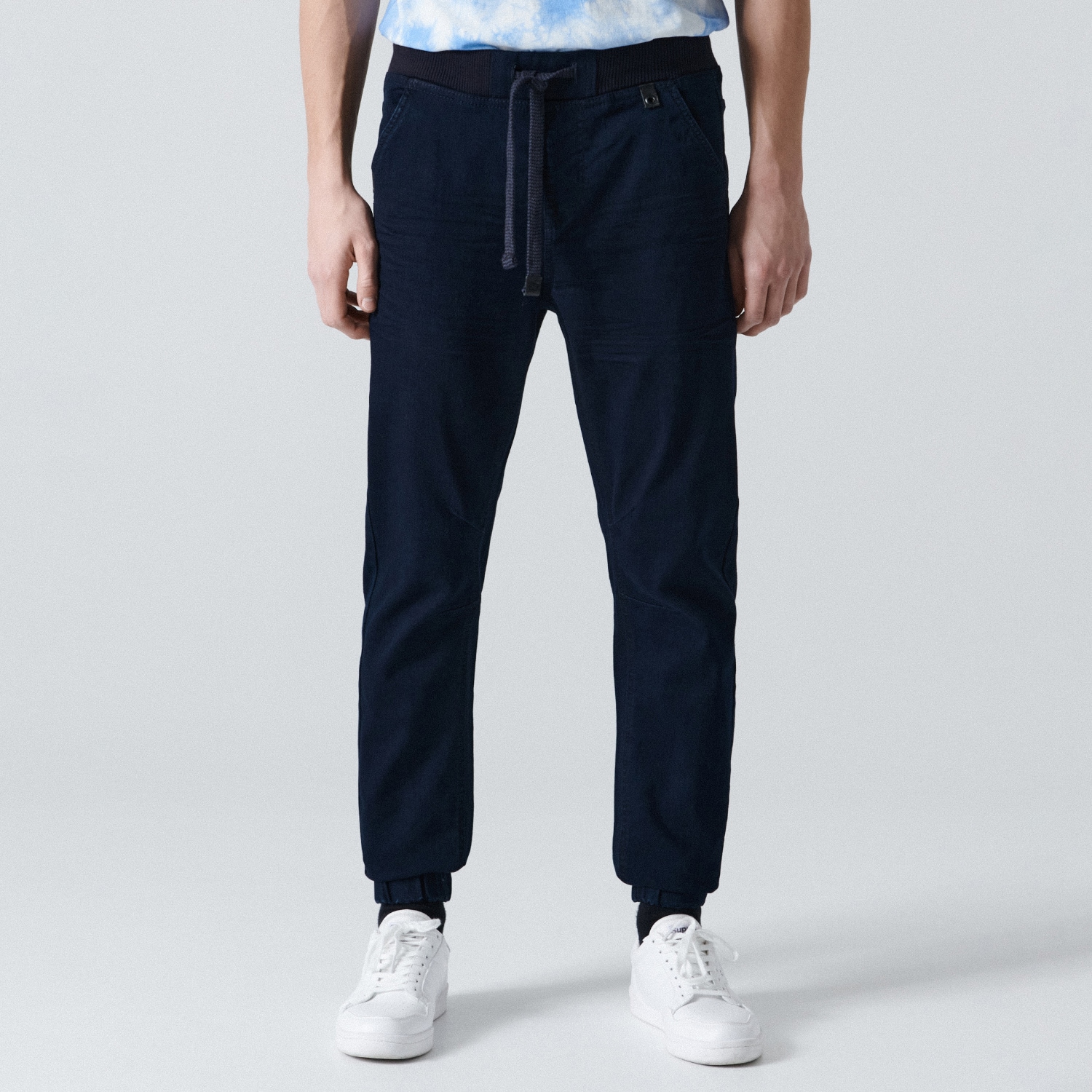 Cropp - Blugi jogger - Albastru