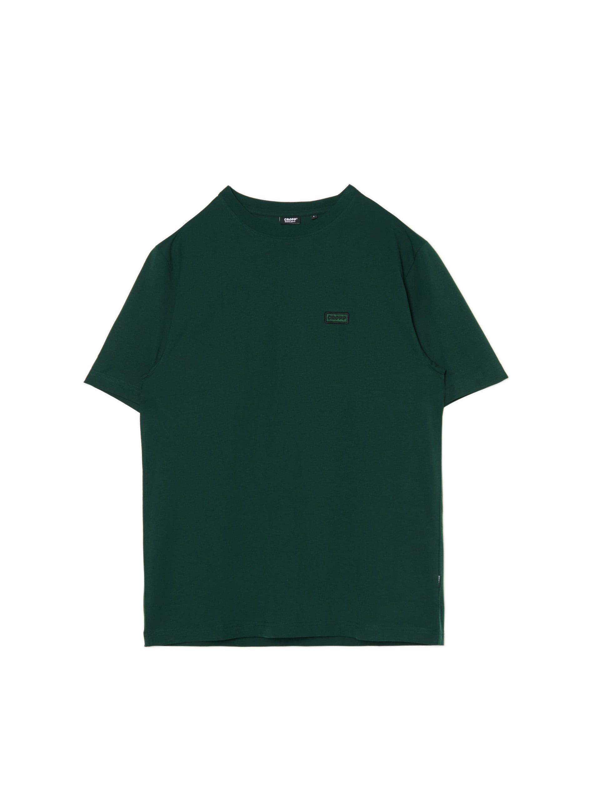 Cropp - T-shirt Con Ricamo - Verde Scuro