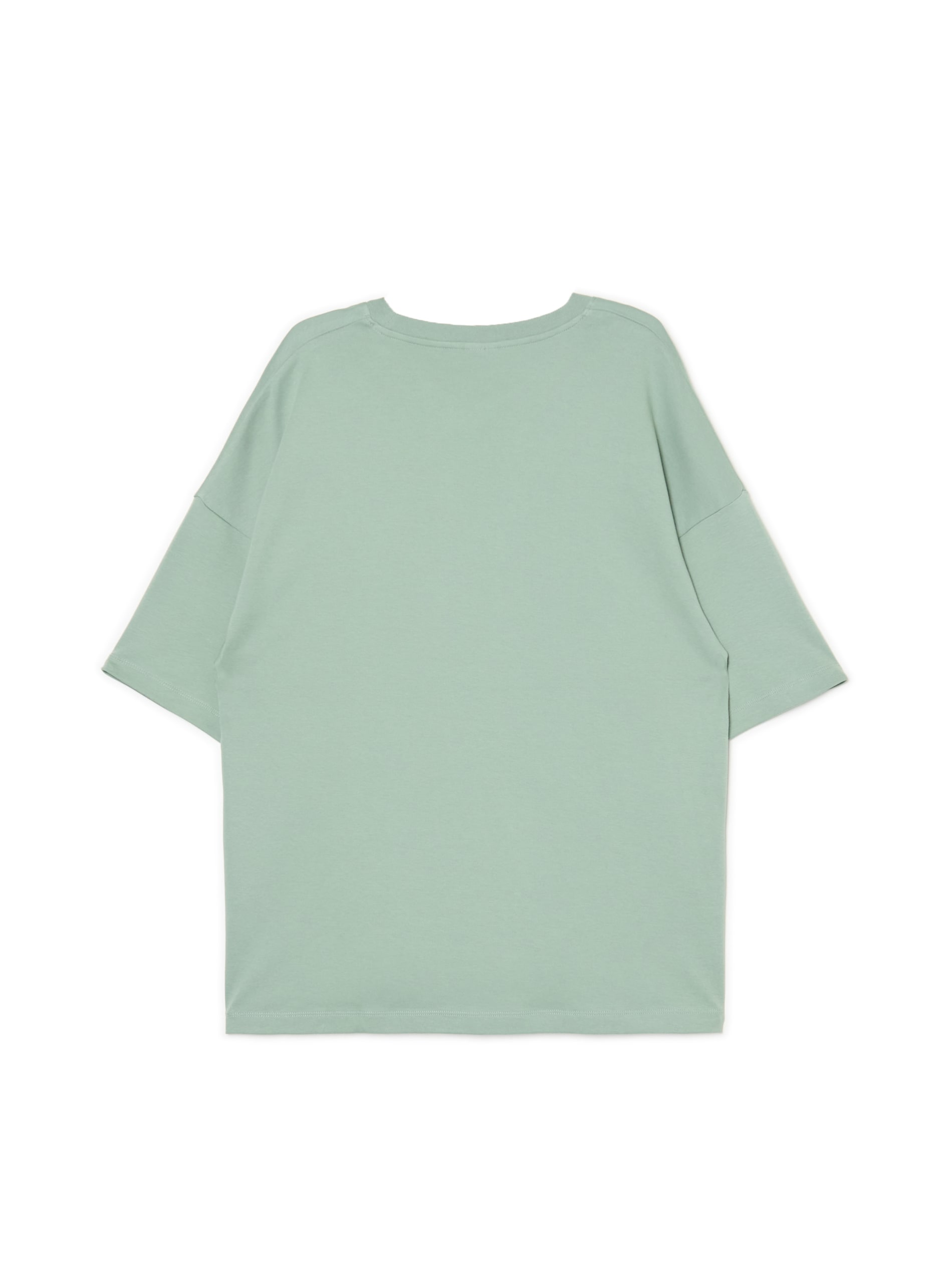 Cropp - T-shirt Oversize - Verde Pallido