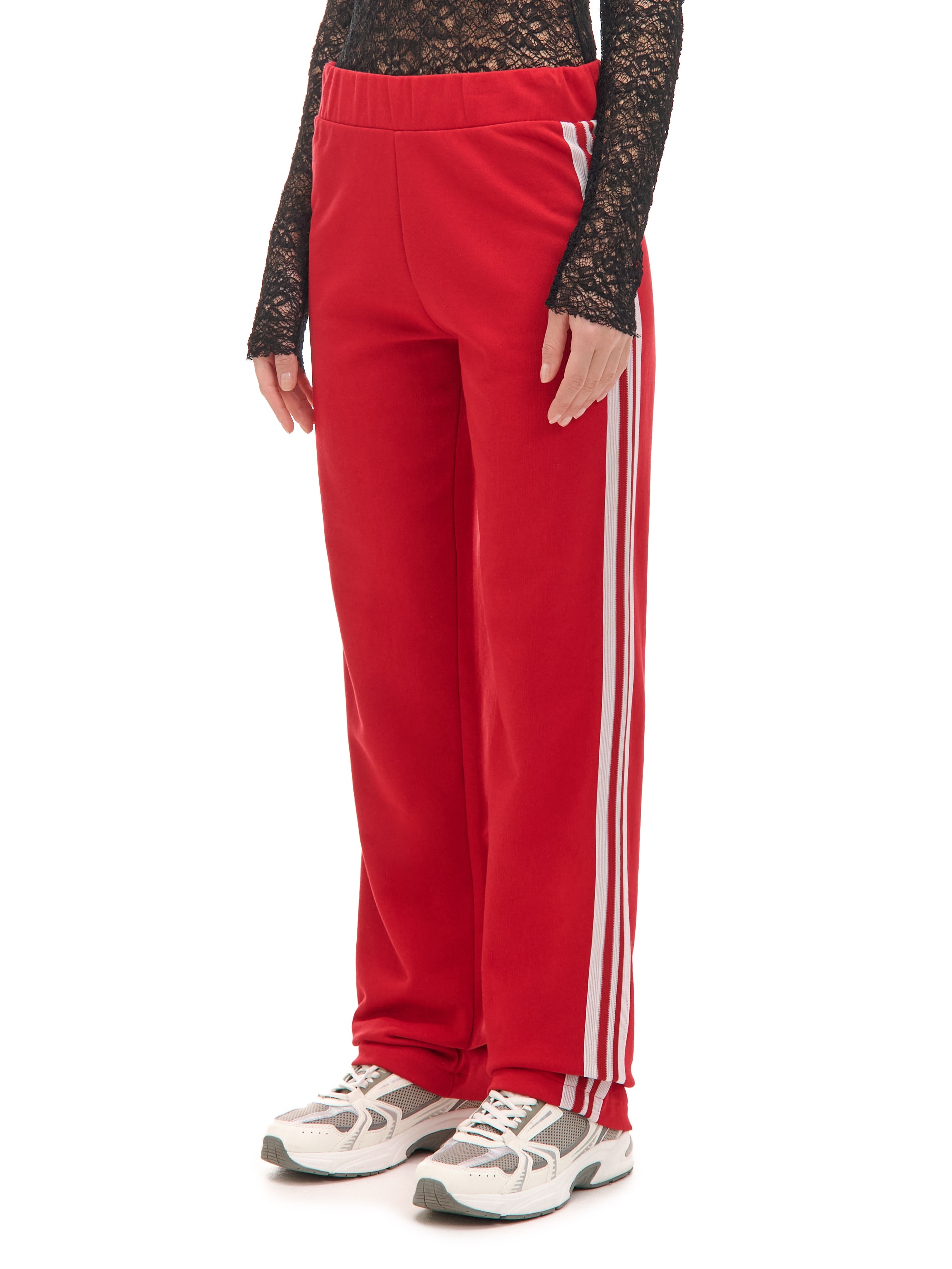 Cropp - Pantaloni Con Strisce - Rosso