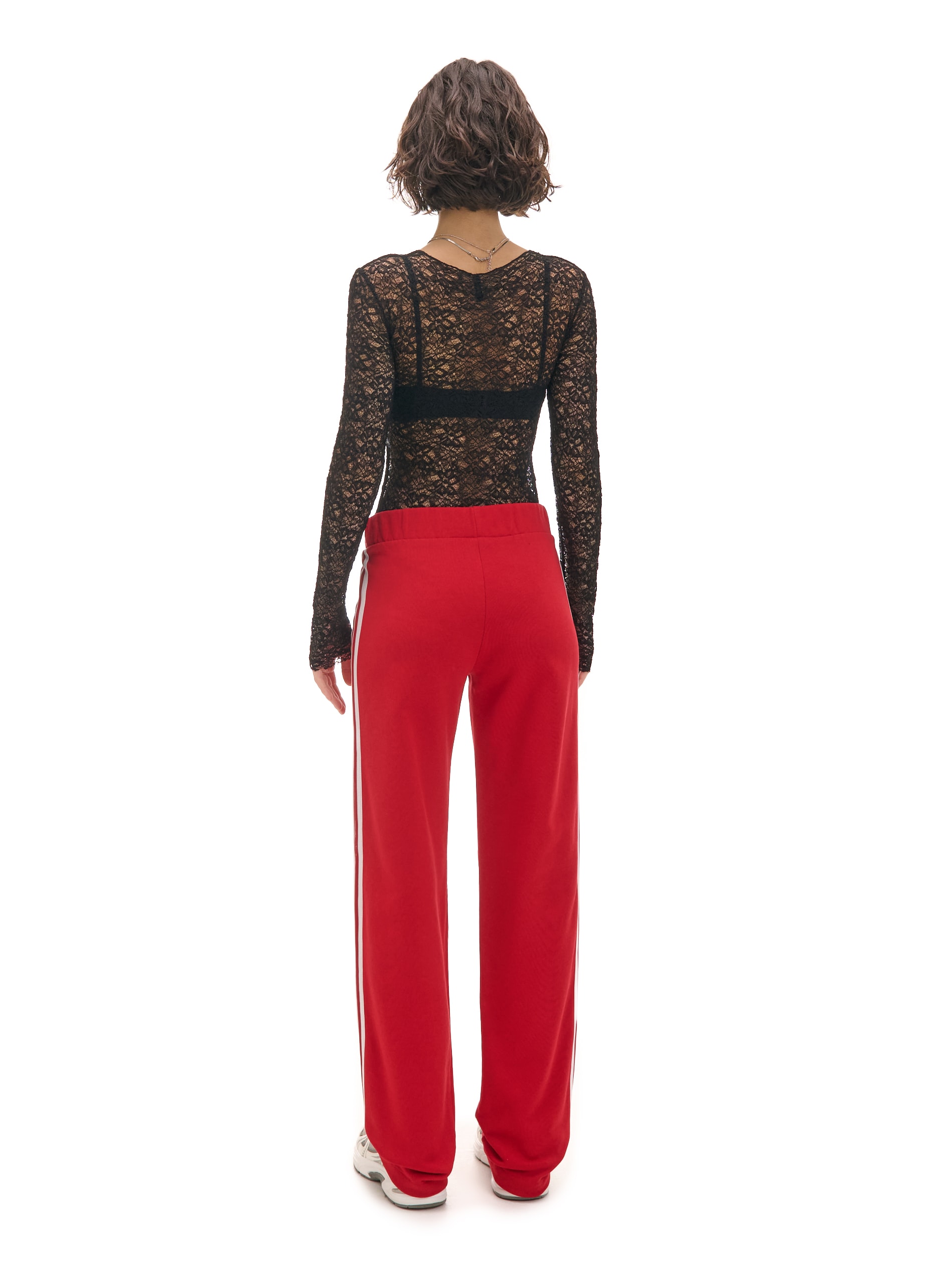 Cropp - Pantaloni Con Strisce - Rosso