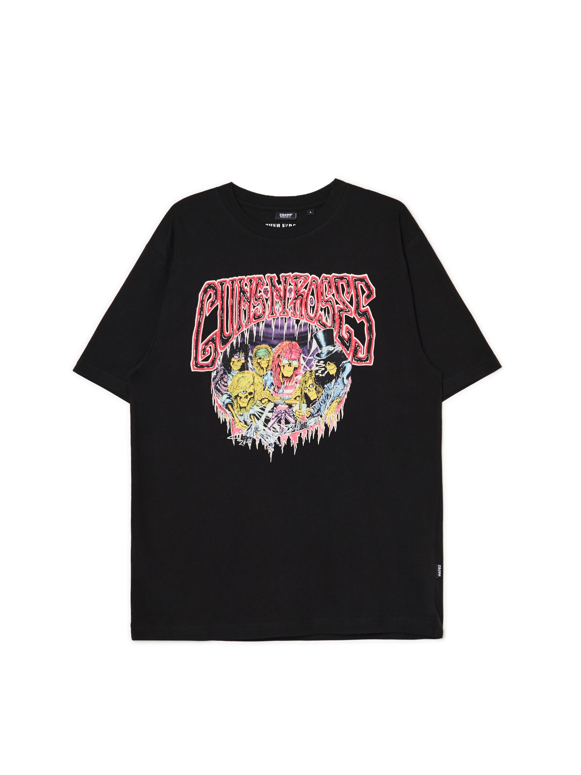 Cropp - T-shirt Nera Con Stampa Guns N' Roses - Nero