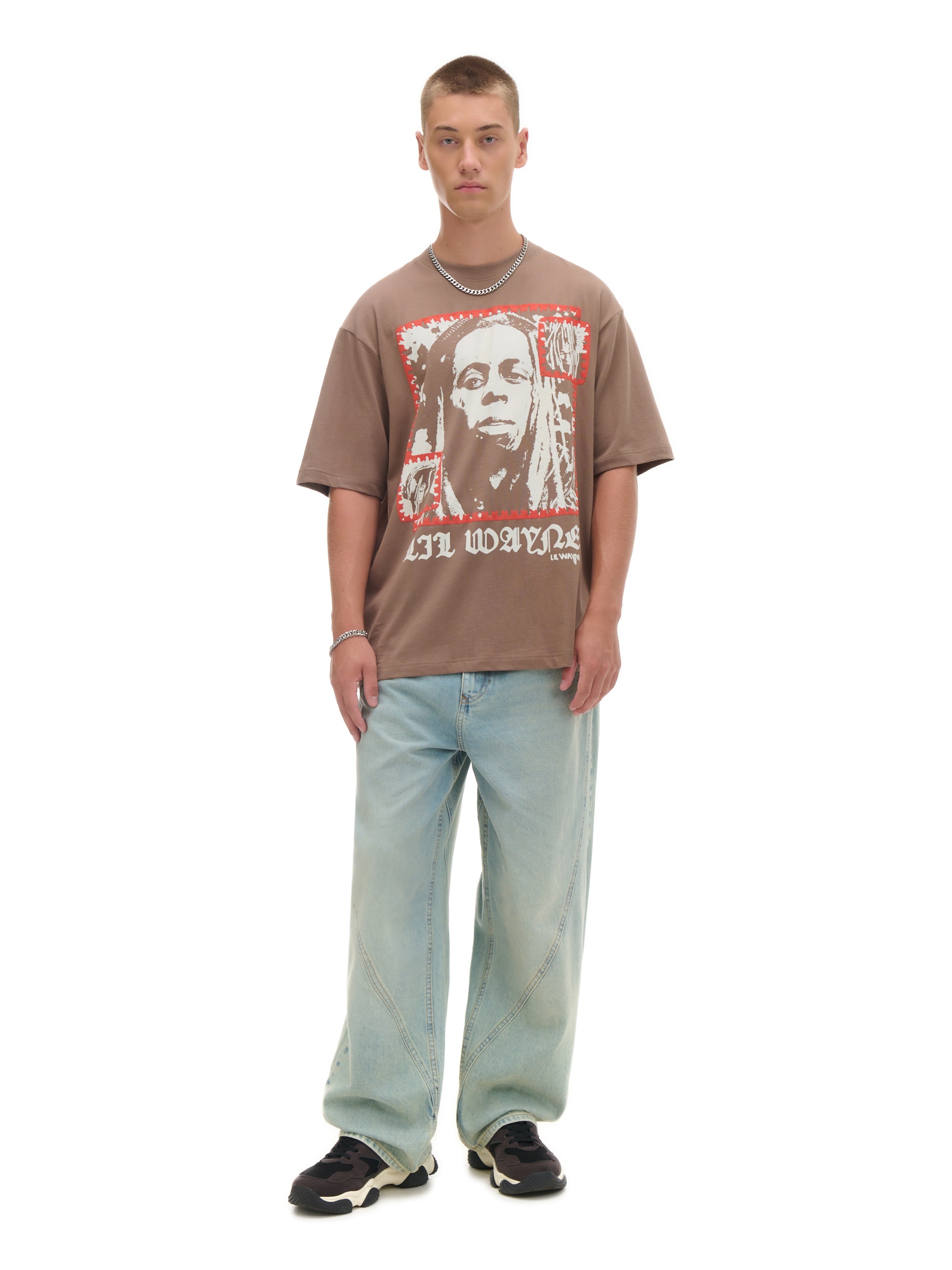 Cropp - T-shirt Con Stampa Lil Wayne - Beige