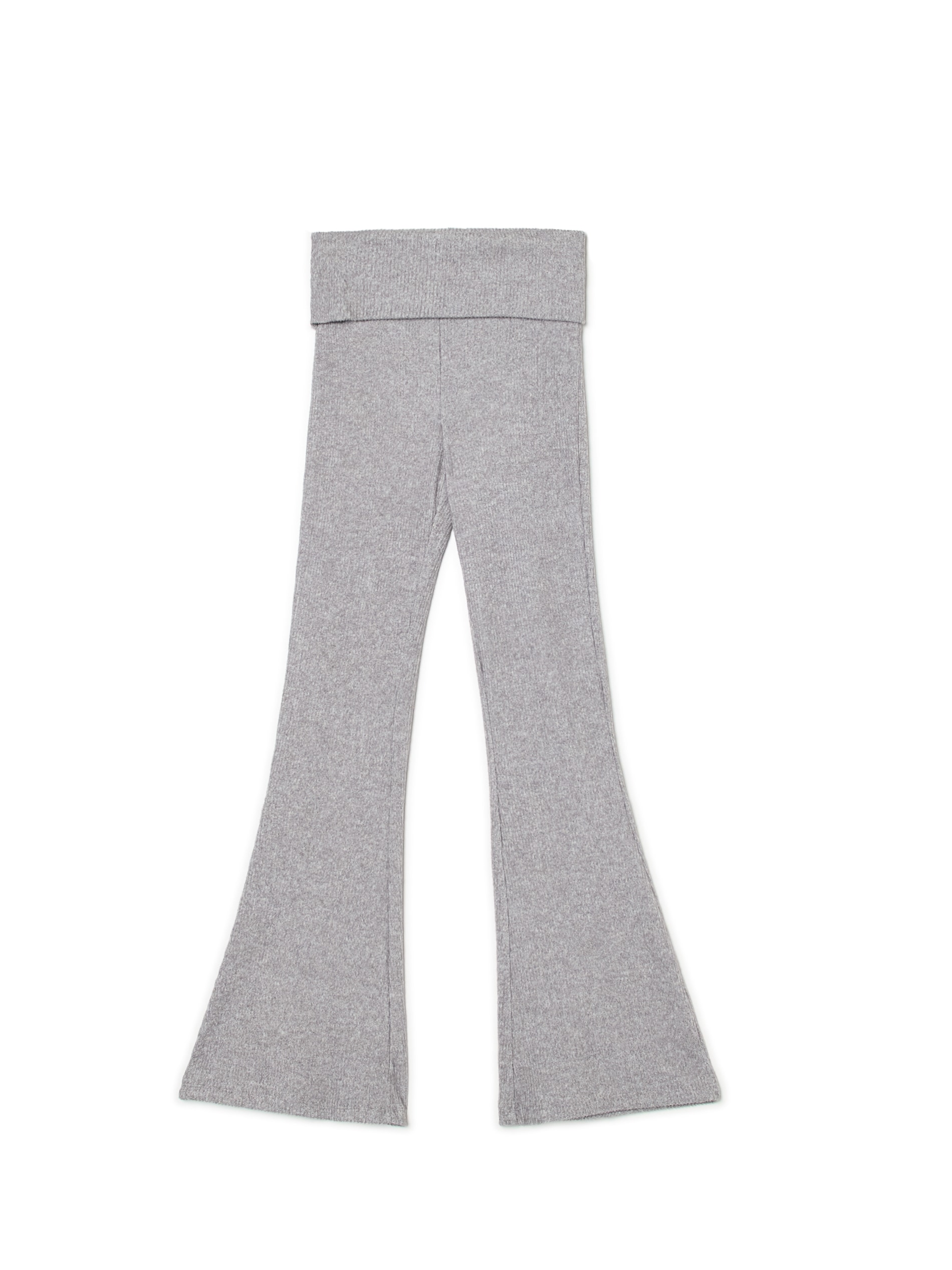 Cropp - Pantalón Acampanado - Gris Claro